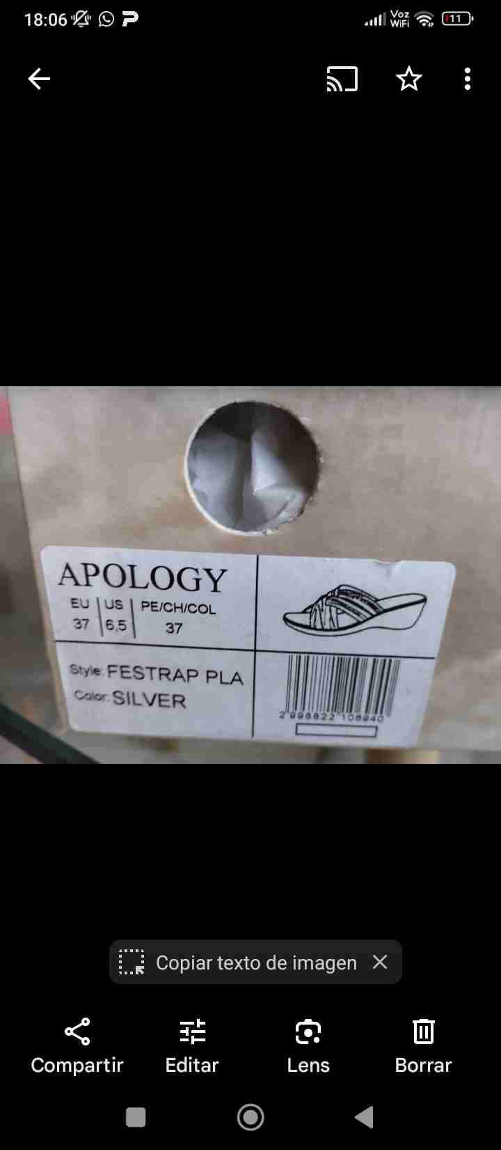 Sandalia mujer plateada - miniatura 4