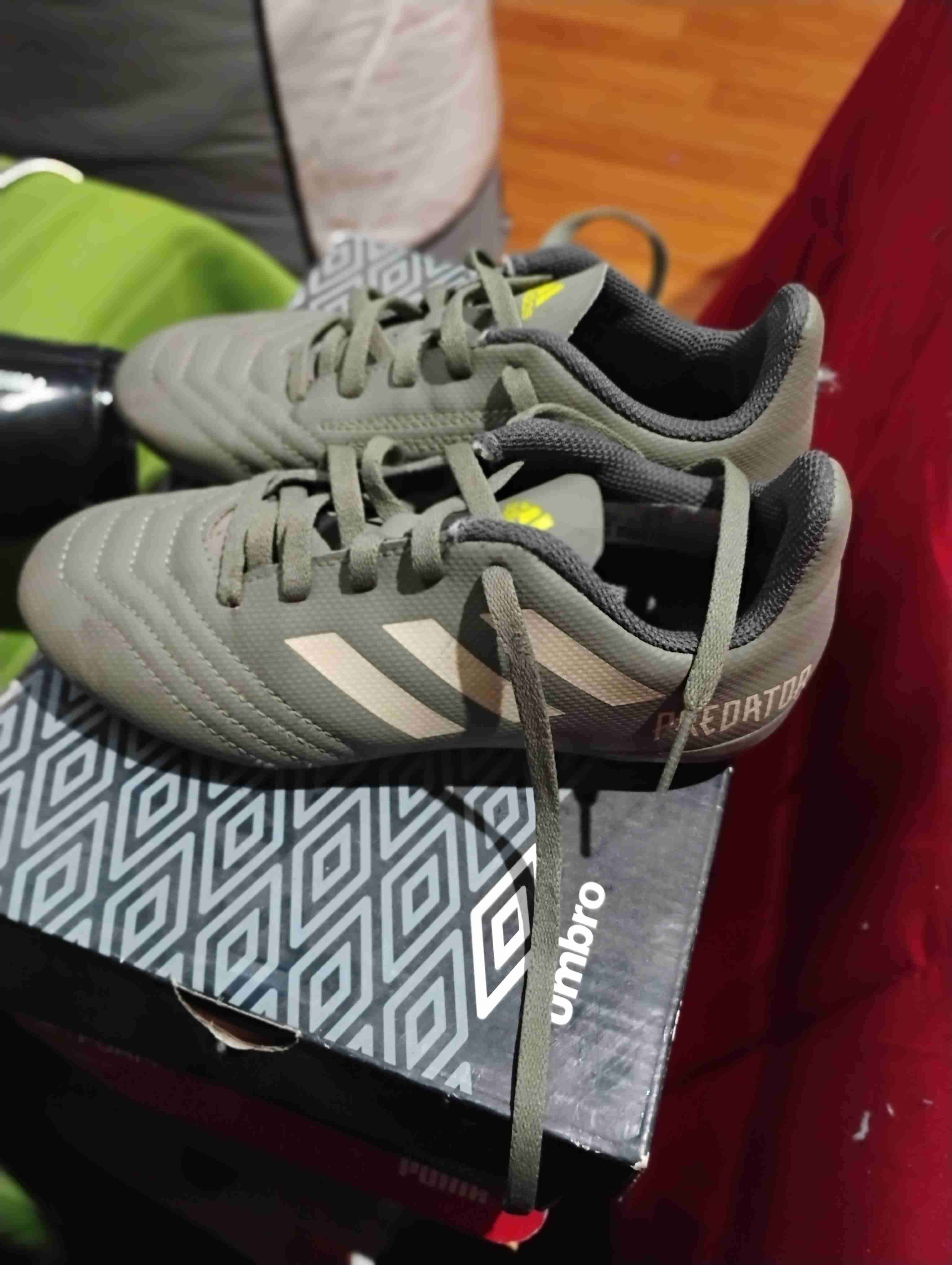 Zapatillas de futbol Adidas verde oscuro - miniatura 2