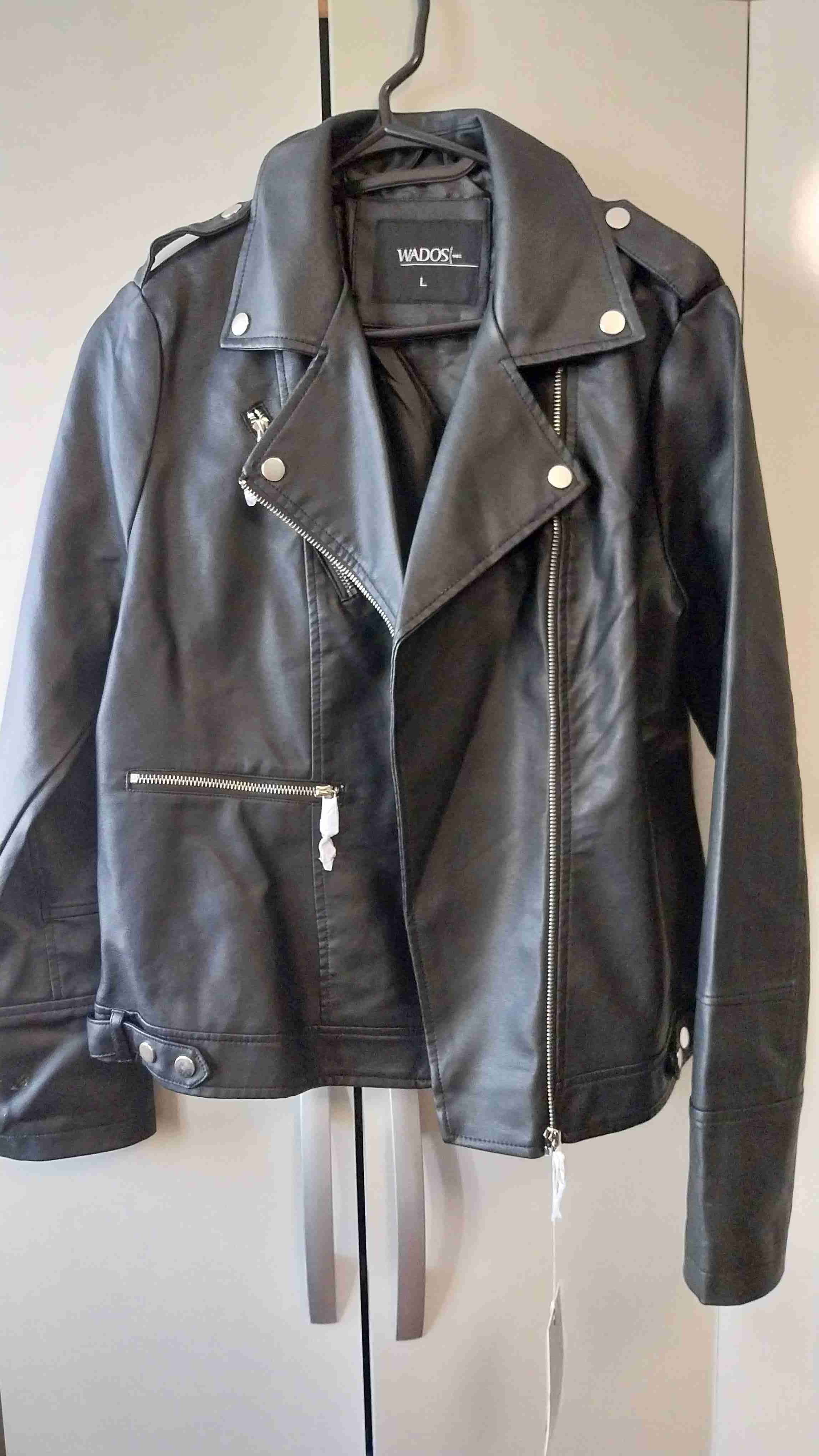 Chaqueta de ecocuero negra Wados - miniatura 1