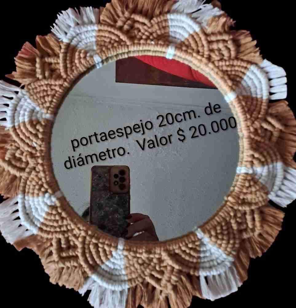 Portaespejo artesanal 20cm