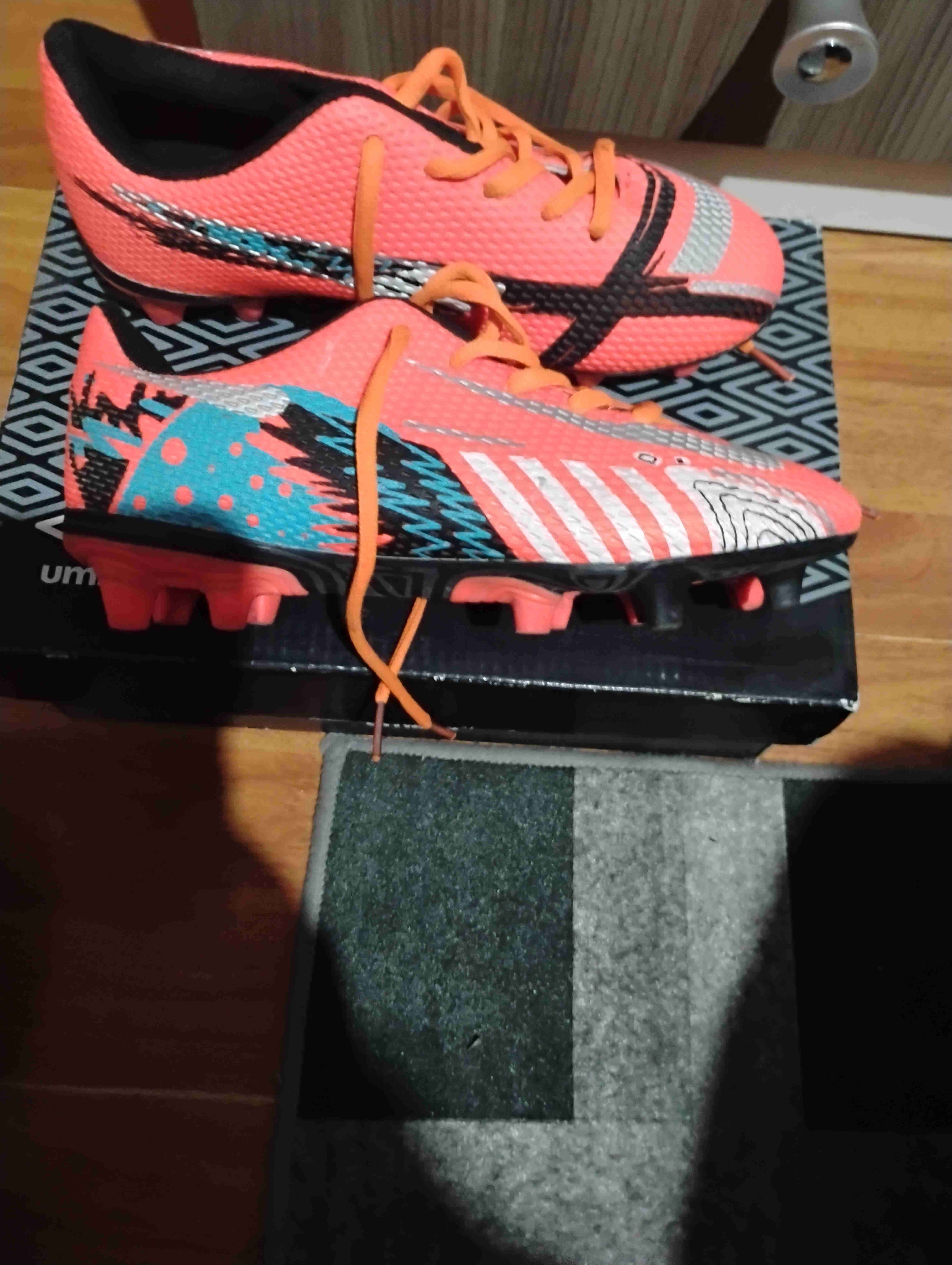 Zapatillas de futbol con toperoles  naranja - miniatura 2