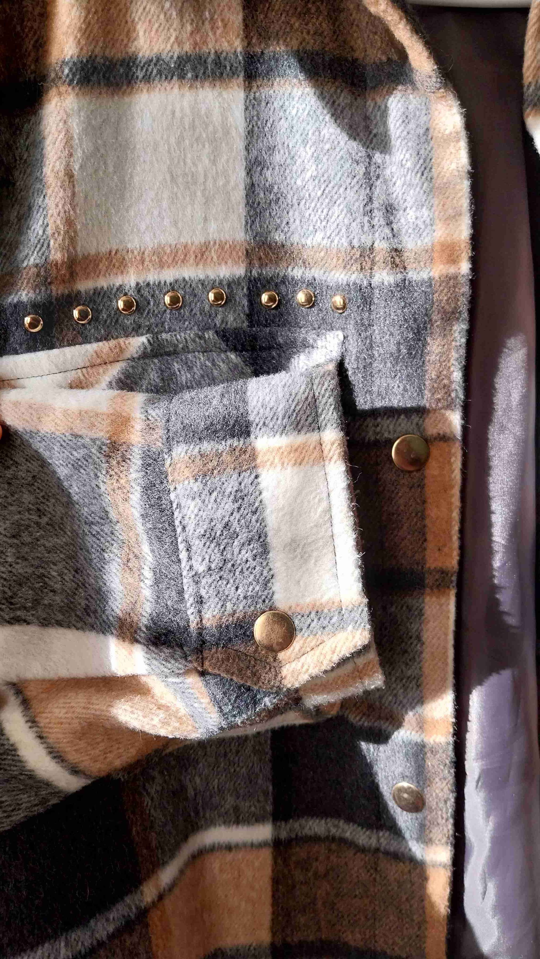 Chaqueta de franela a cuadros - miniatura 3