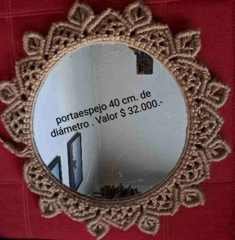 Portaespejo artesanal 40 cm