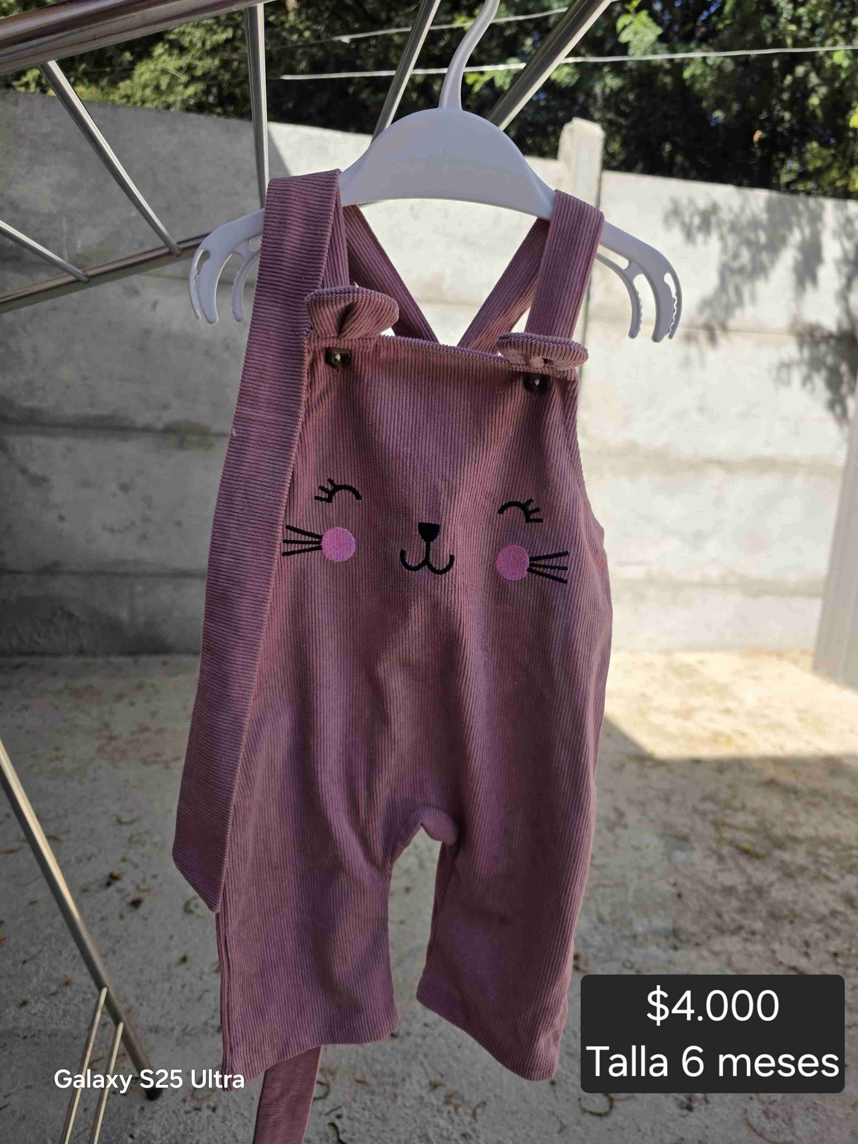 Enterito bebé rosa diseño gatito