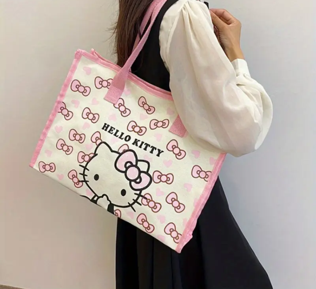 Bolso tote Hello Kitty rosado - miniatura 3