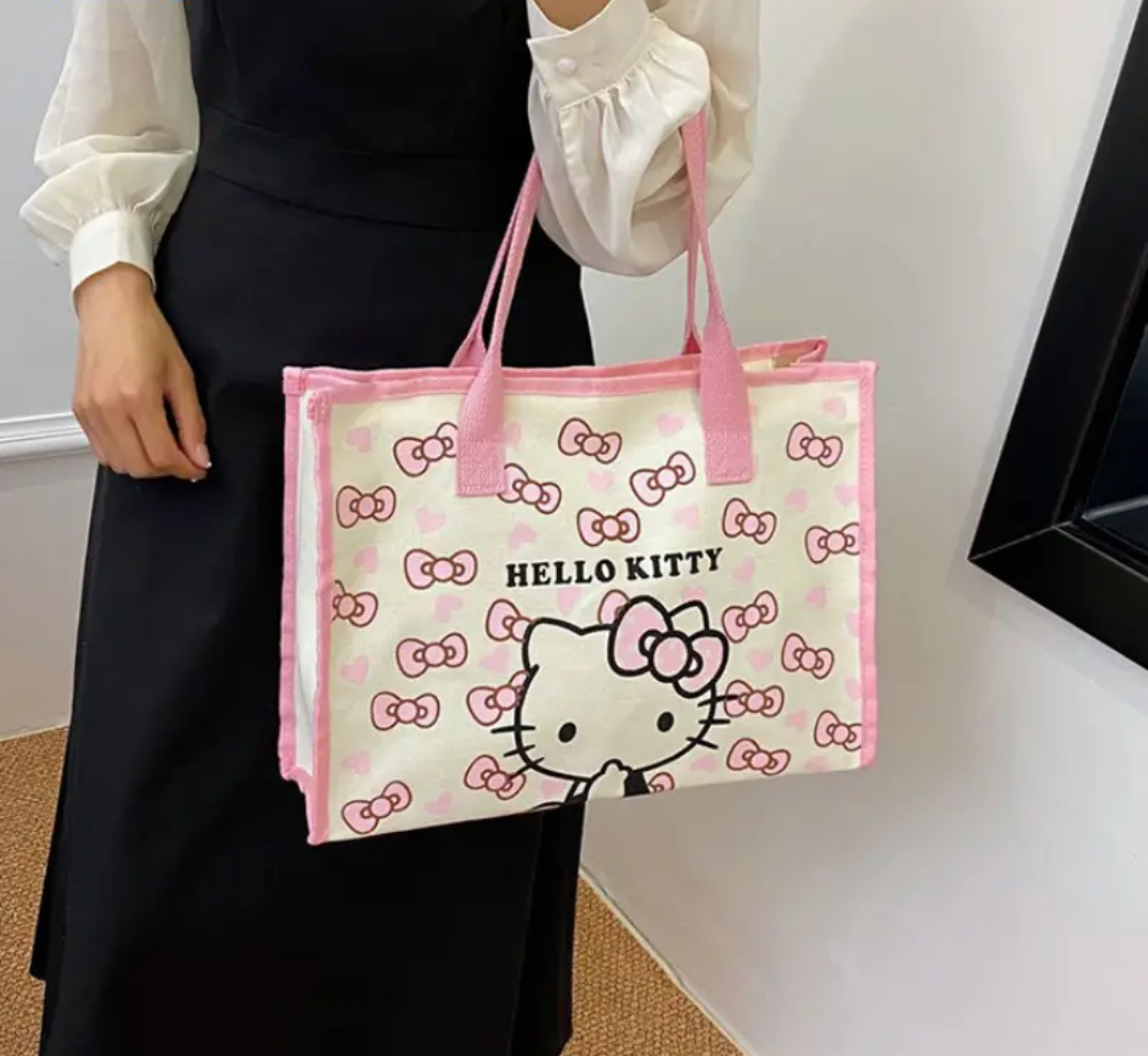 Bolso tote Hello Kitty rosado - miniatura 5
