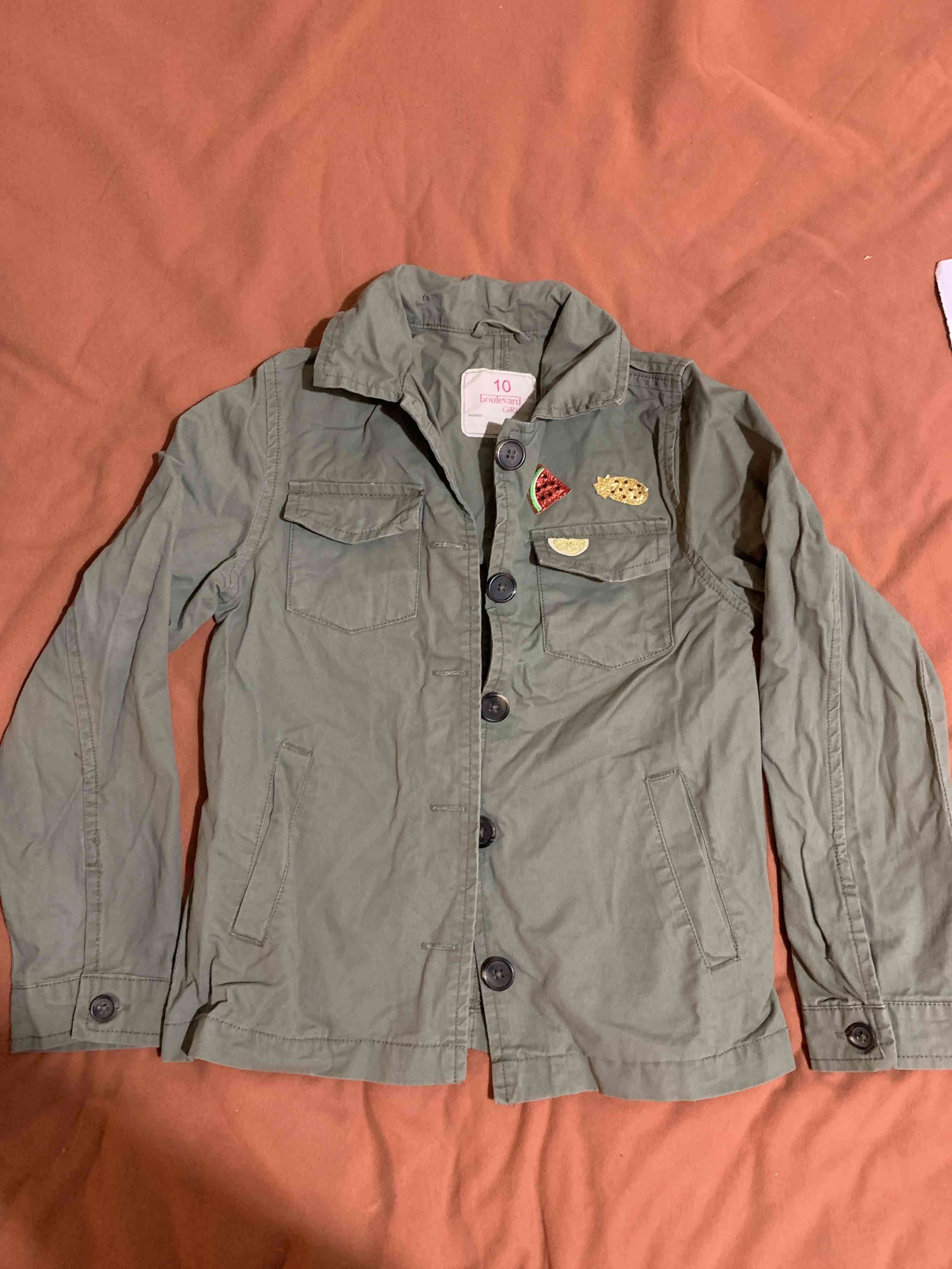 Chaqueta verde para niña