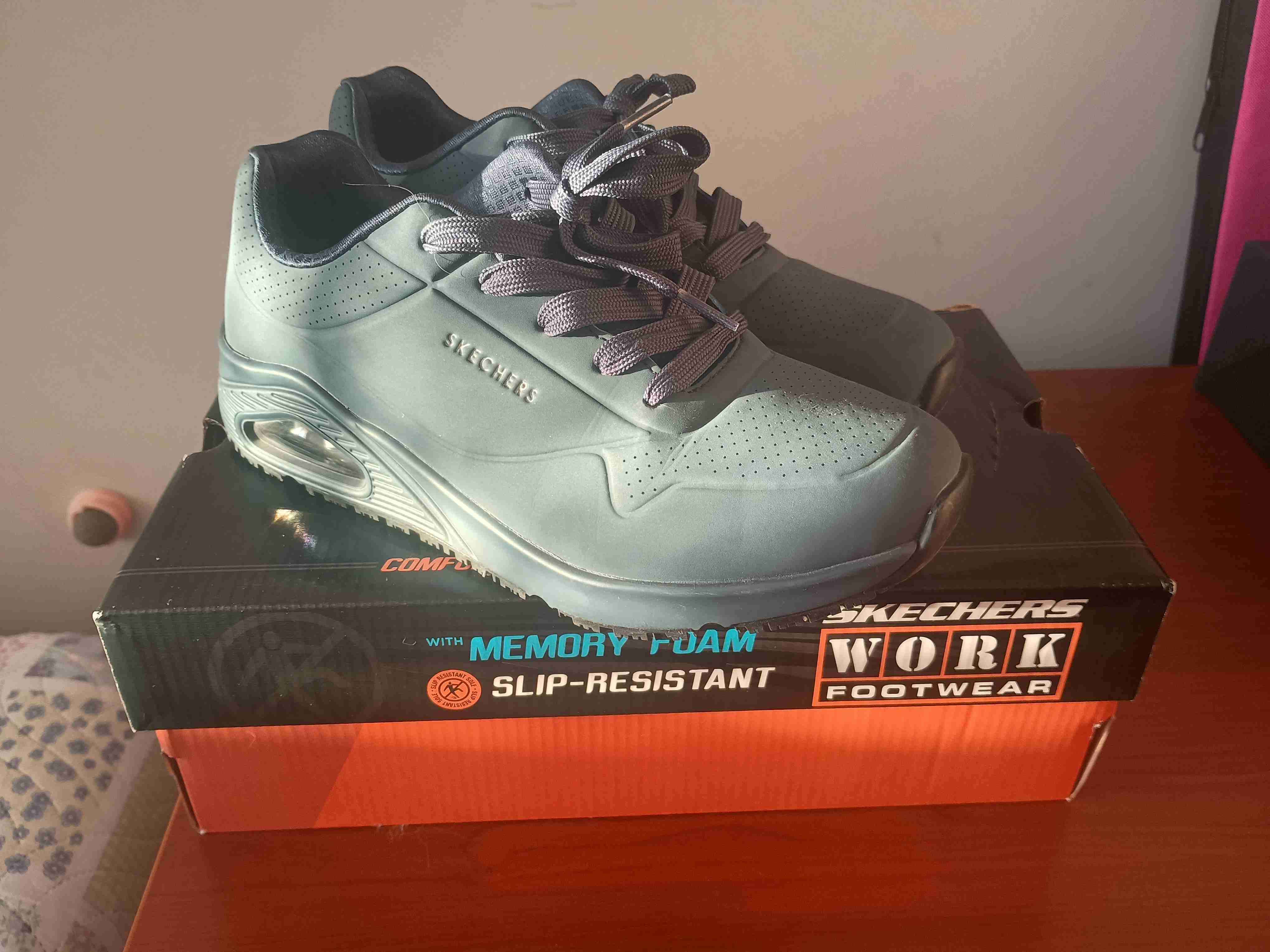 Zapatillas Skechers Work azul marino - miniatura 2