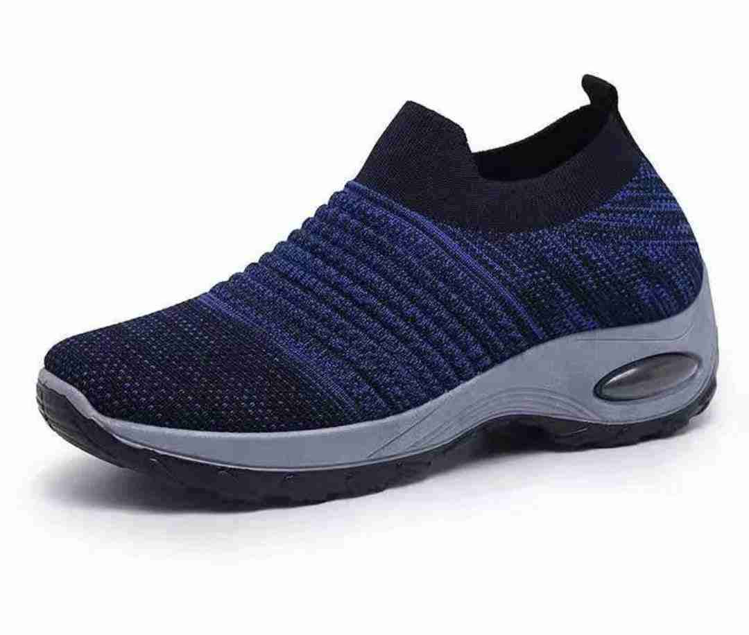 Zapatillas deportivas azul oscuro elasticadas - miniatura 2