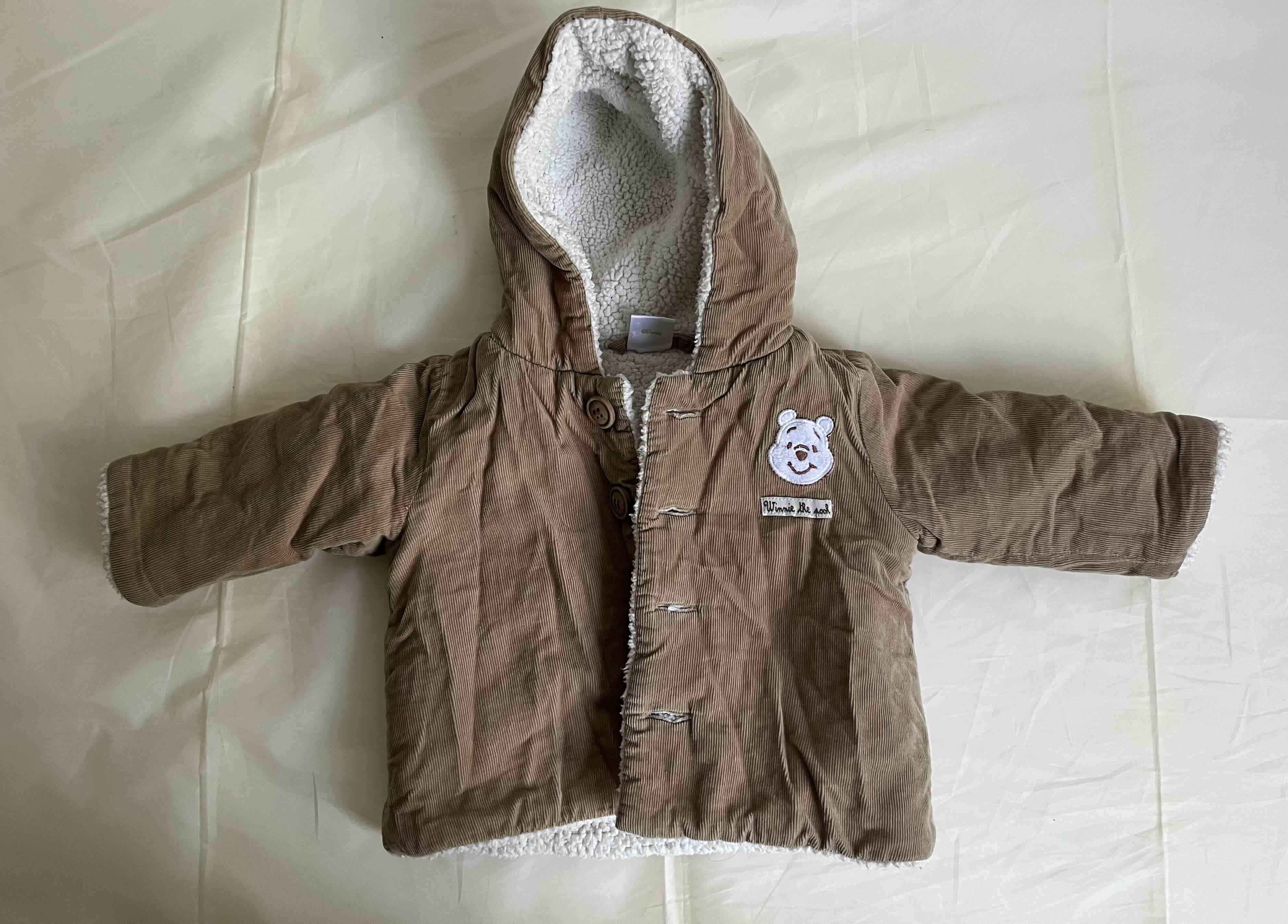 Abrigo bebé forrado marrón - 1