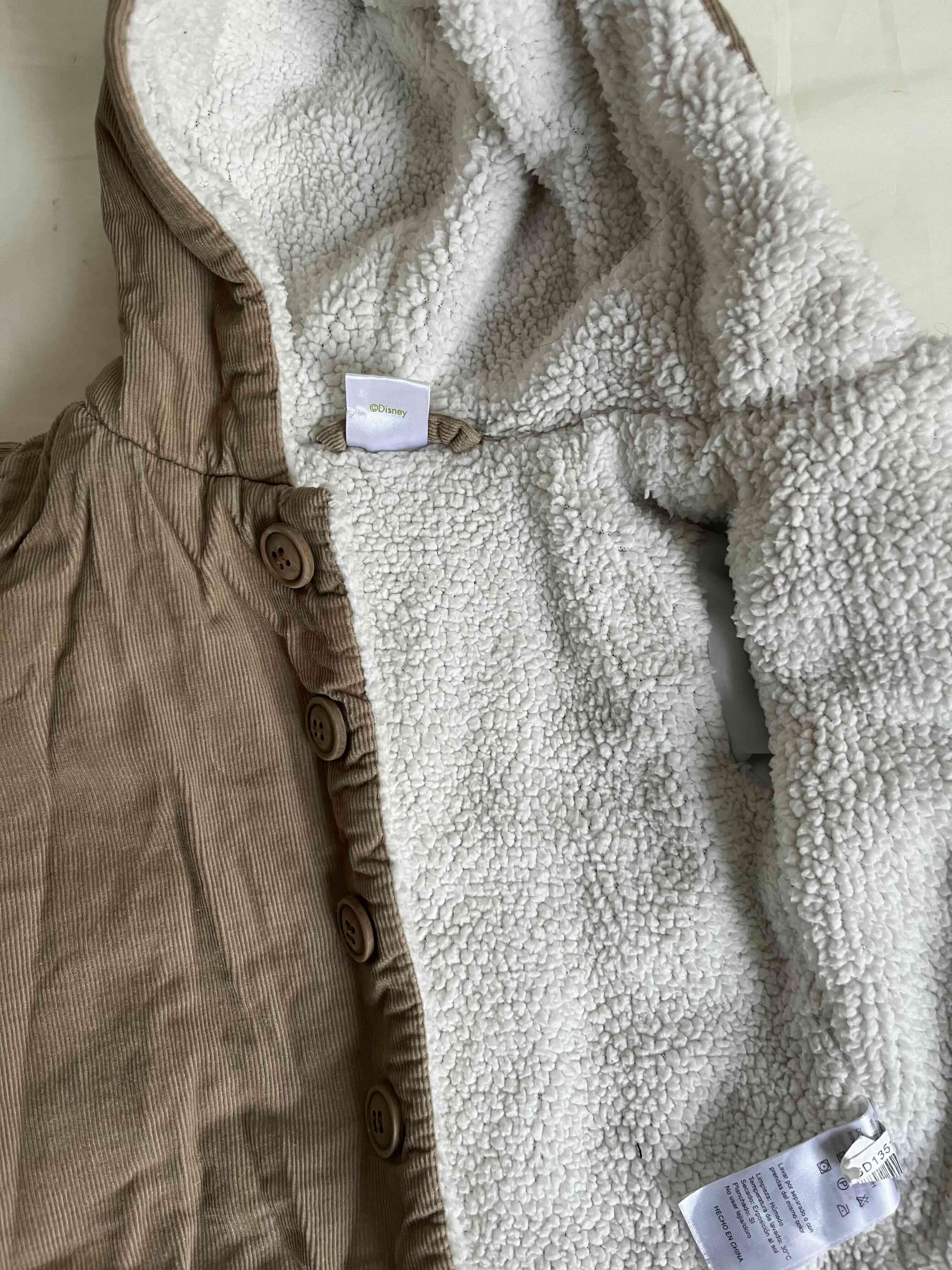 Abrigo bebé forrado marrón - 2