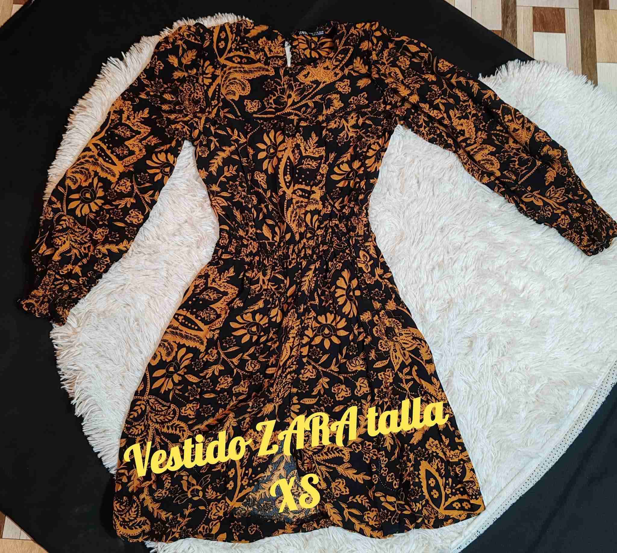 Vestido ZARA estampado floral XS - 1