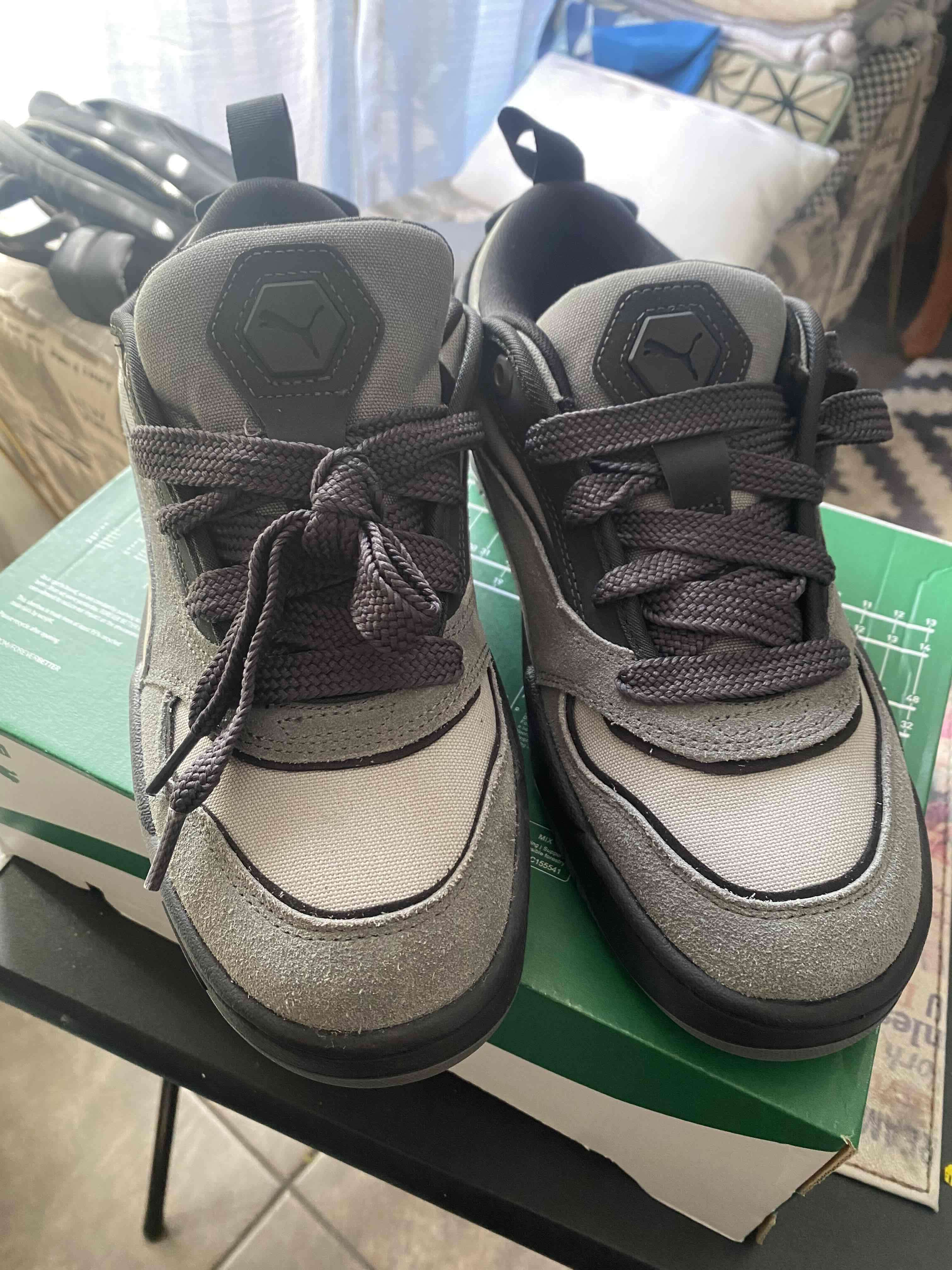 Zapatillas Puma 180 pro gris y negro - miniatura 2