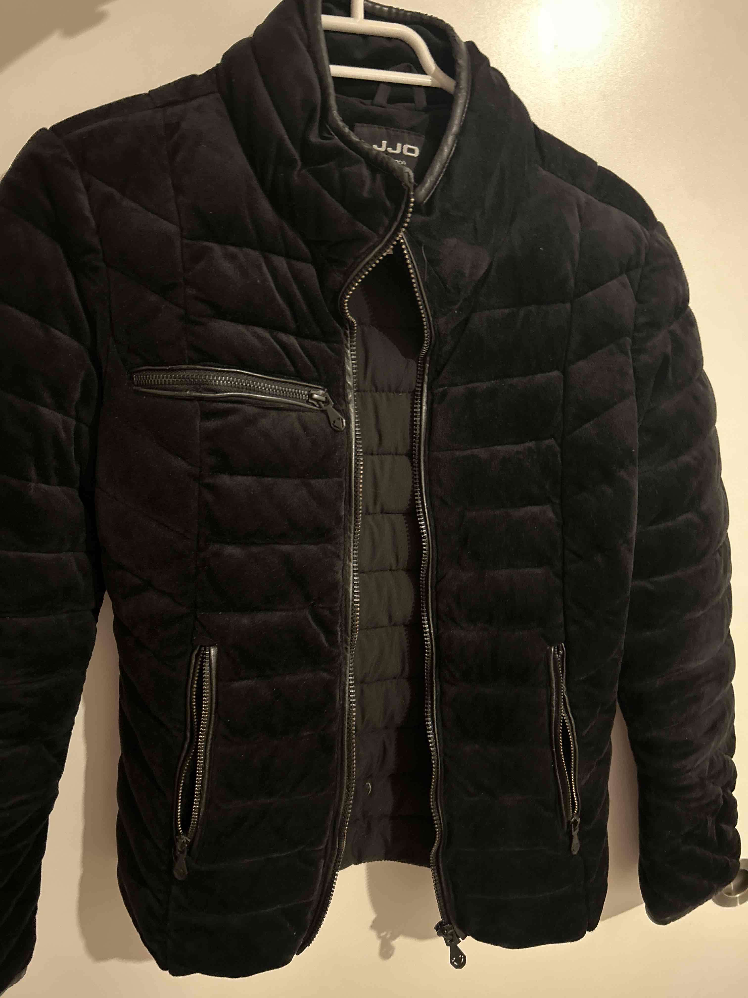 Chaqueta de abrigo negra - miniatura 1