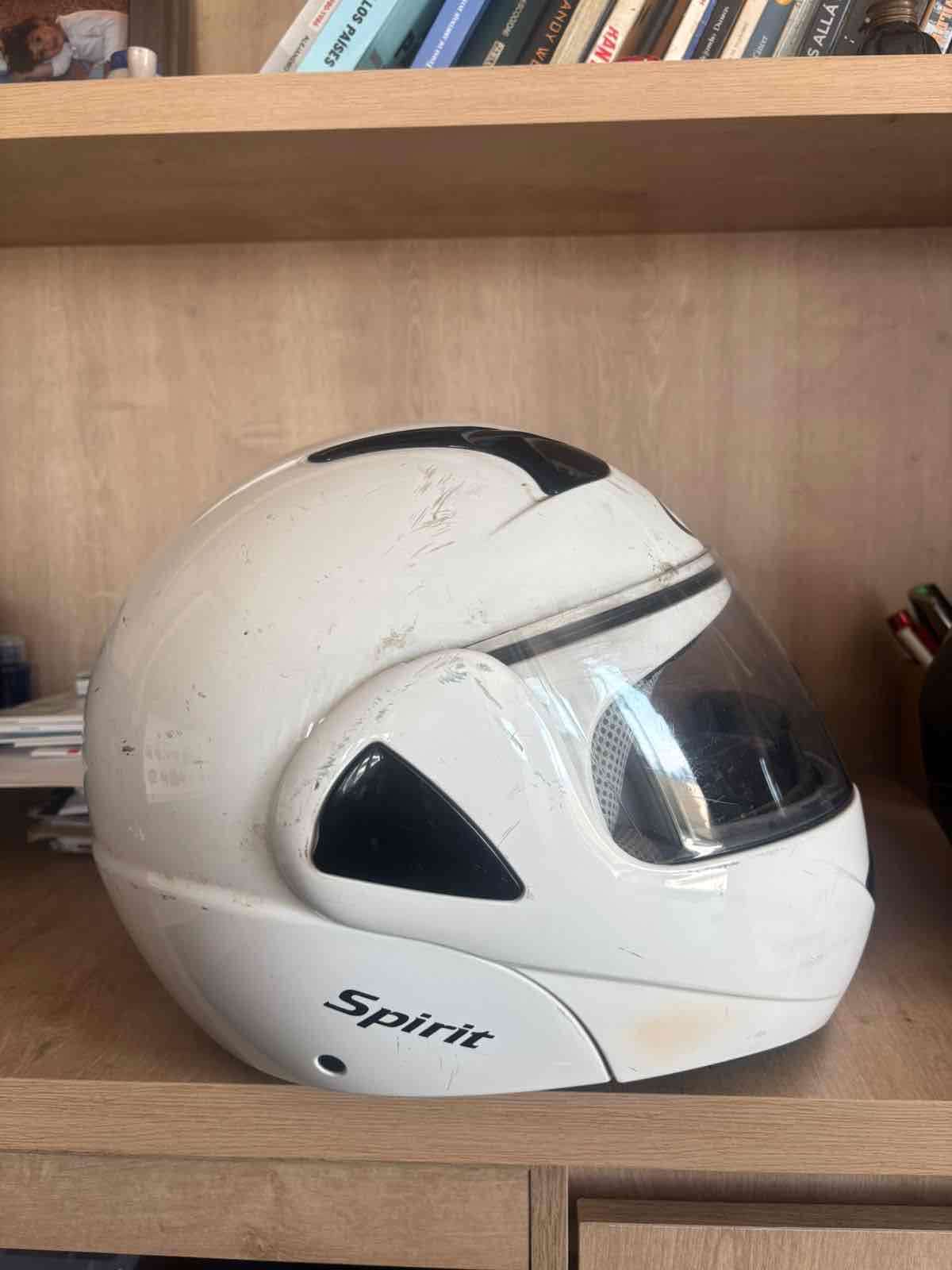 Casco de moto blanco Nau - miniatura 2