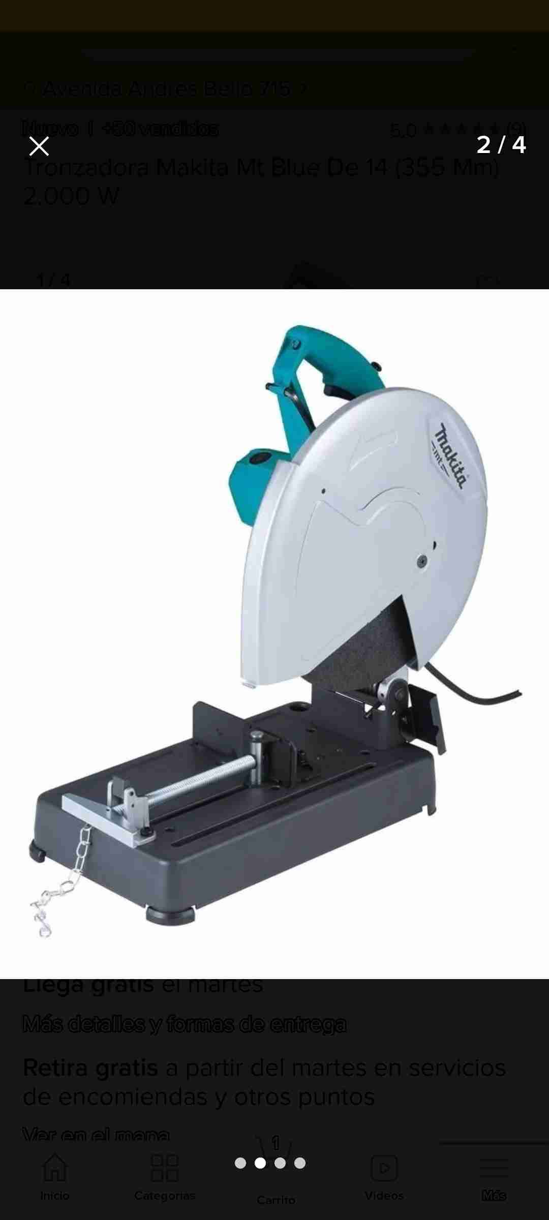 Tronzadora Makita Mt Blue 2000W - miniatura 2