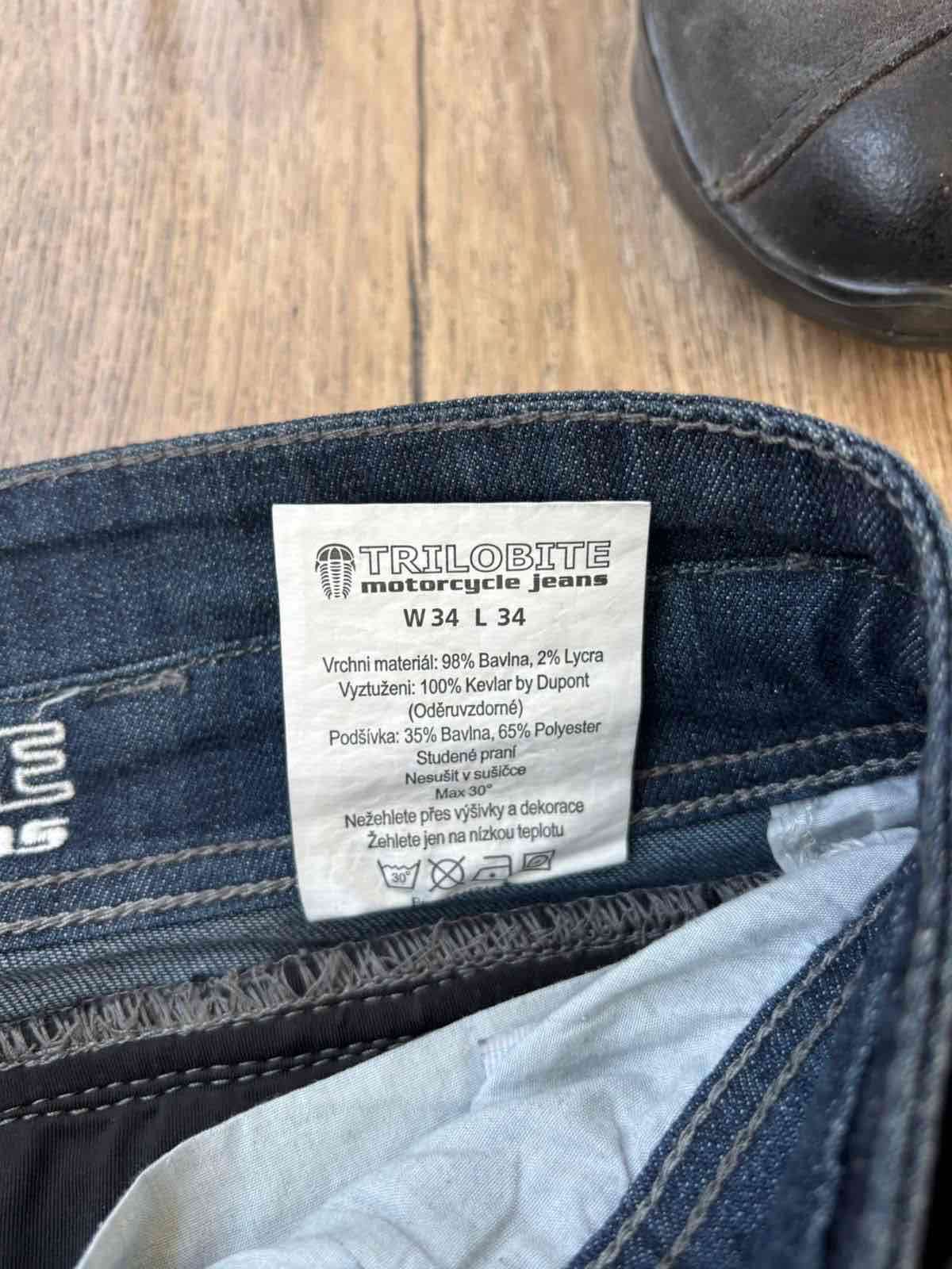 Motor Cycle Jeans TRILOBITE KEVLARazul - miniatura 3