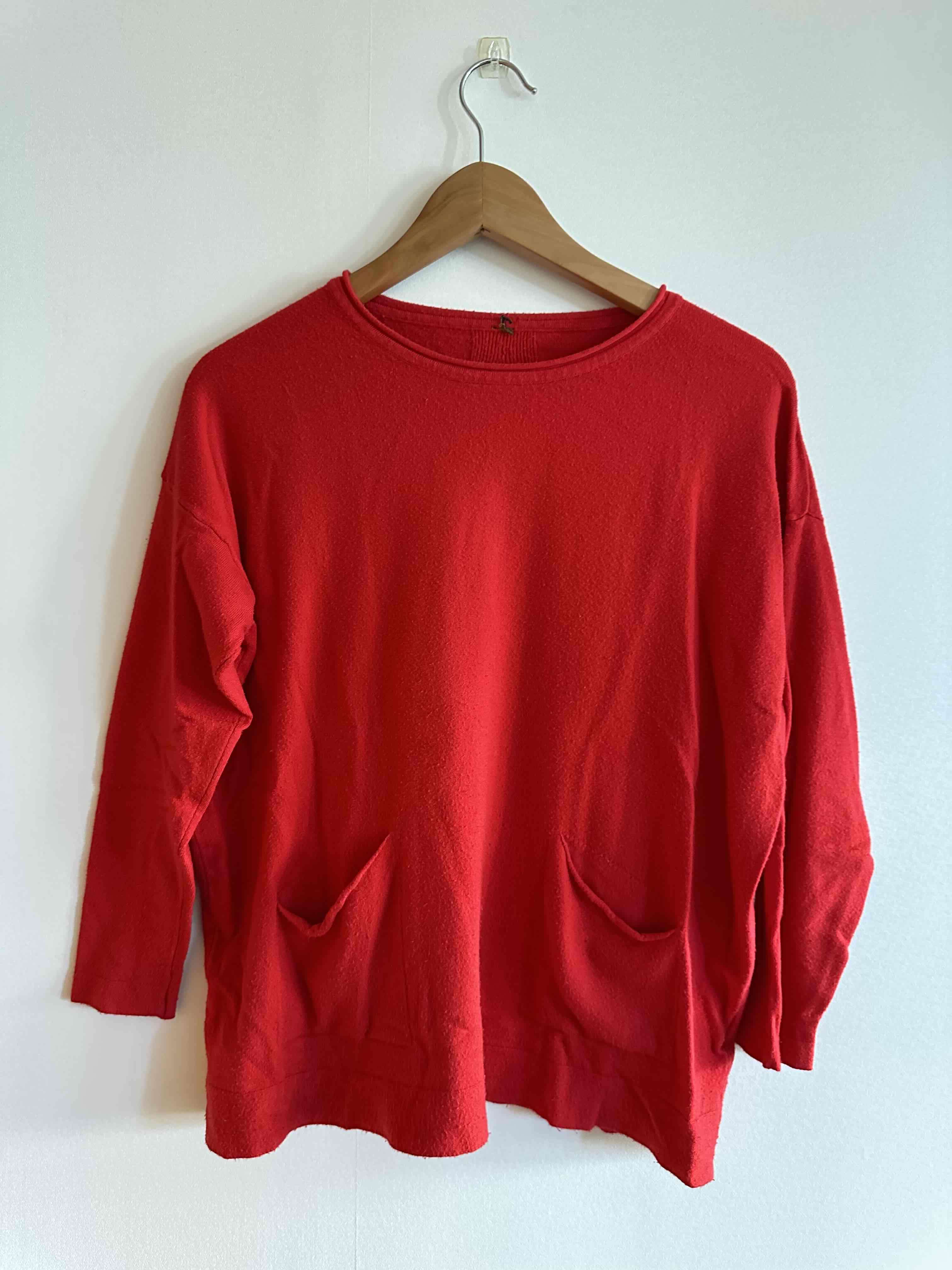 Sweater rojo unisex - miniatura 1