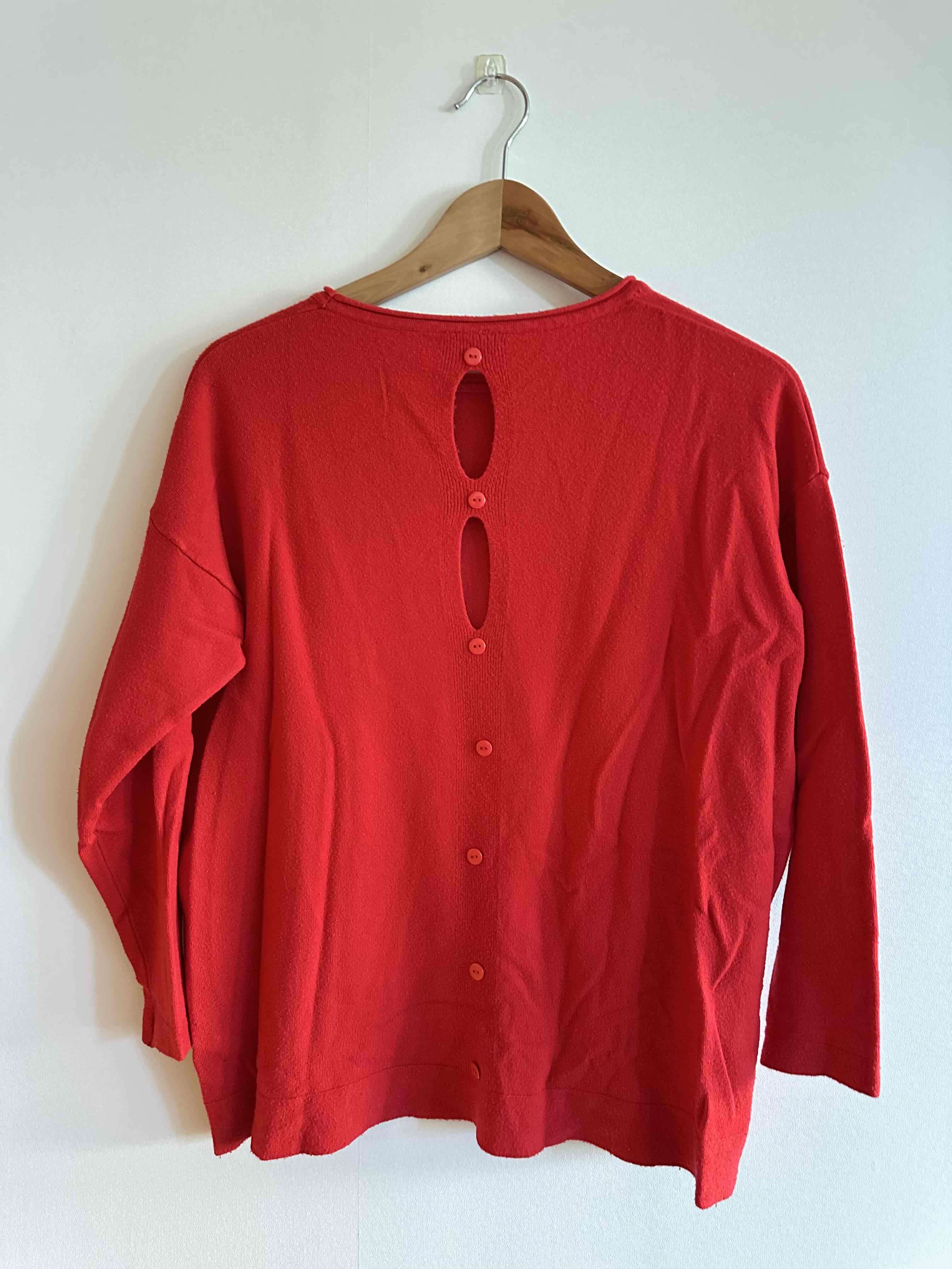 Sweater rojo unisex - miniatura 2