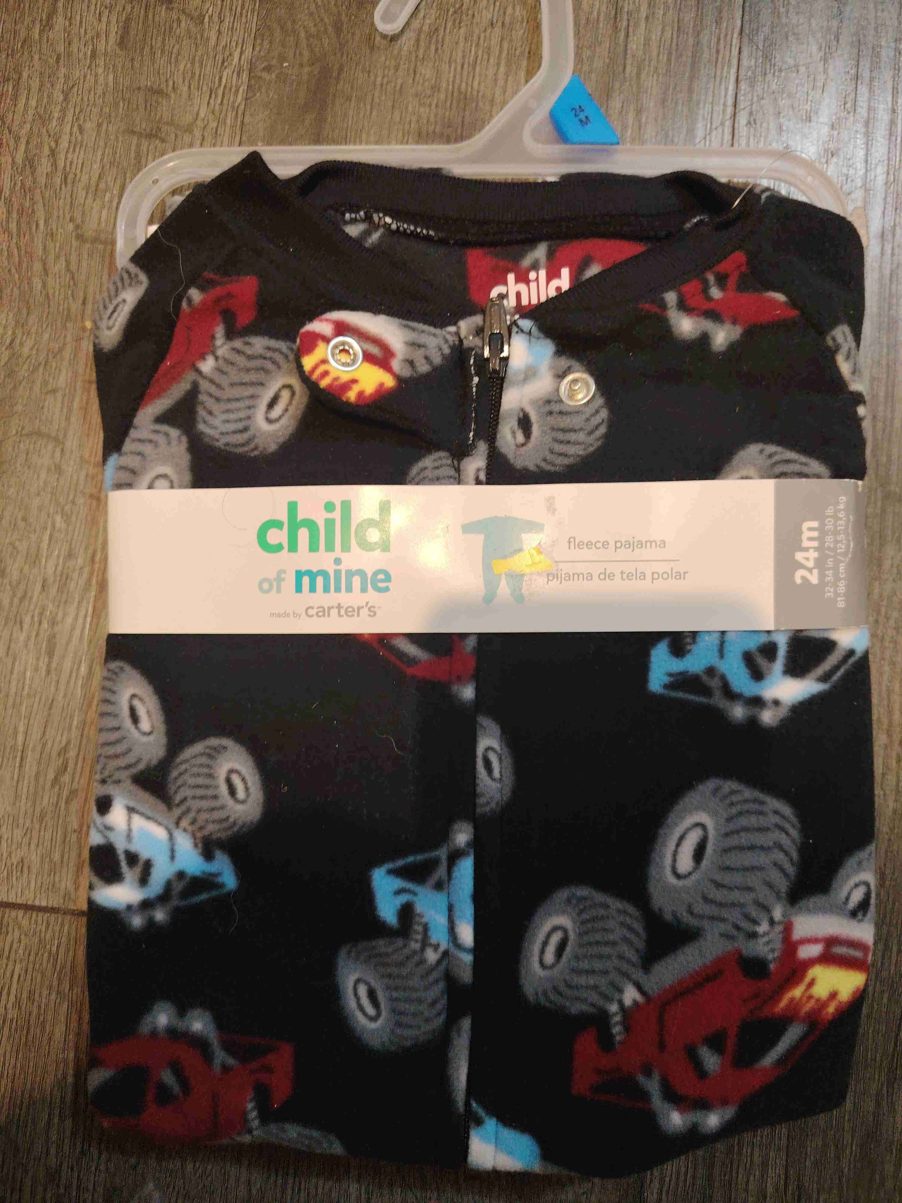 Pijama enterito negro autos 24 meses - miniatura 2