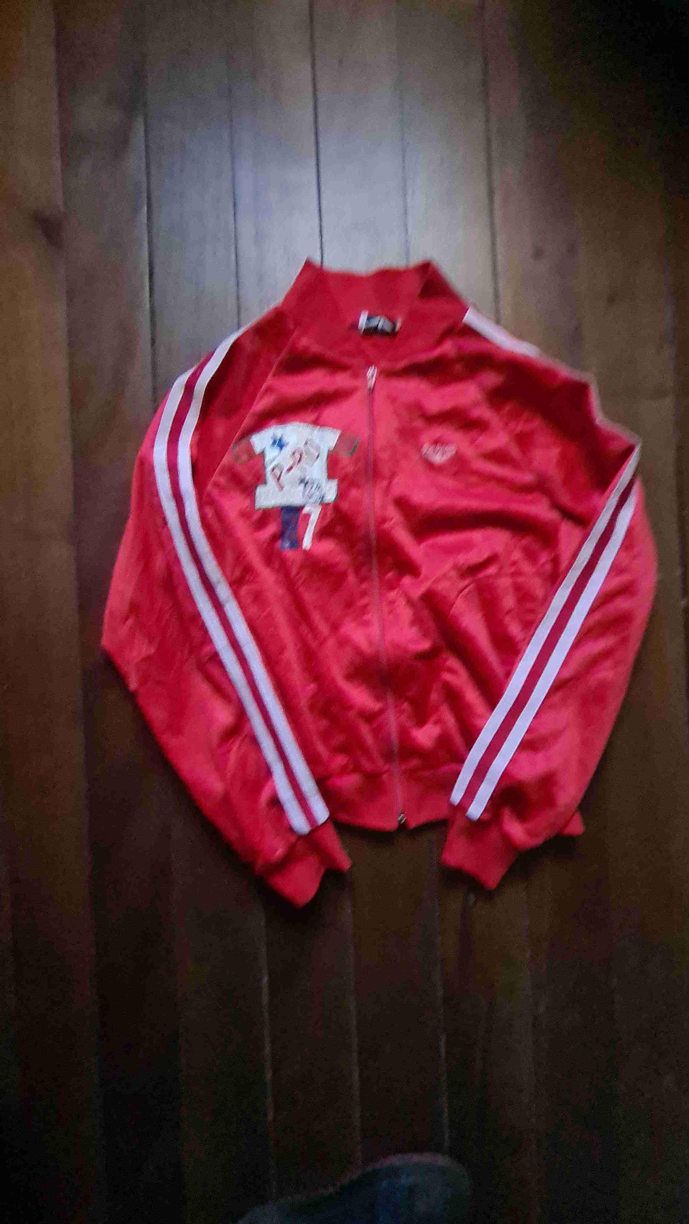 Chaqueta y2k roja unisex - miniatura 1