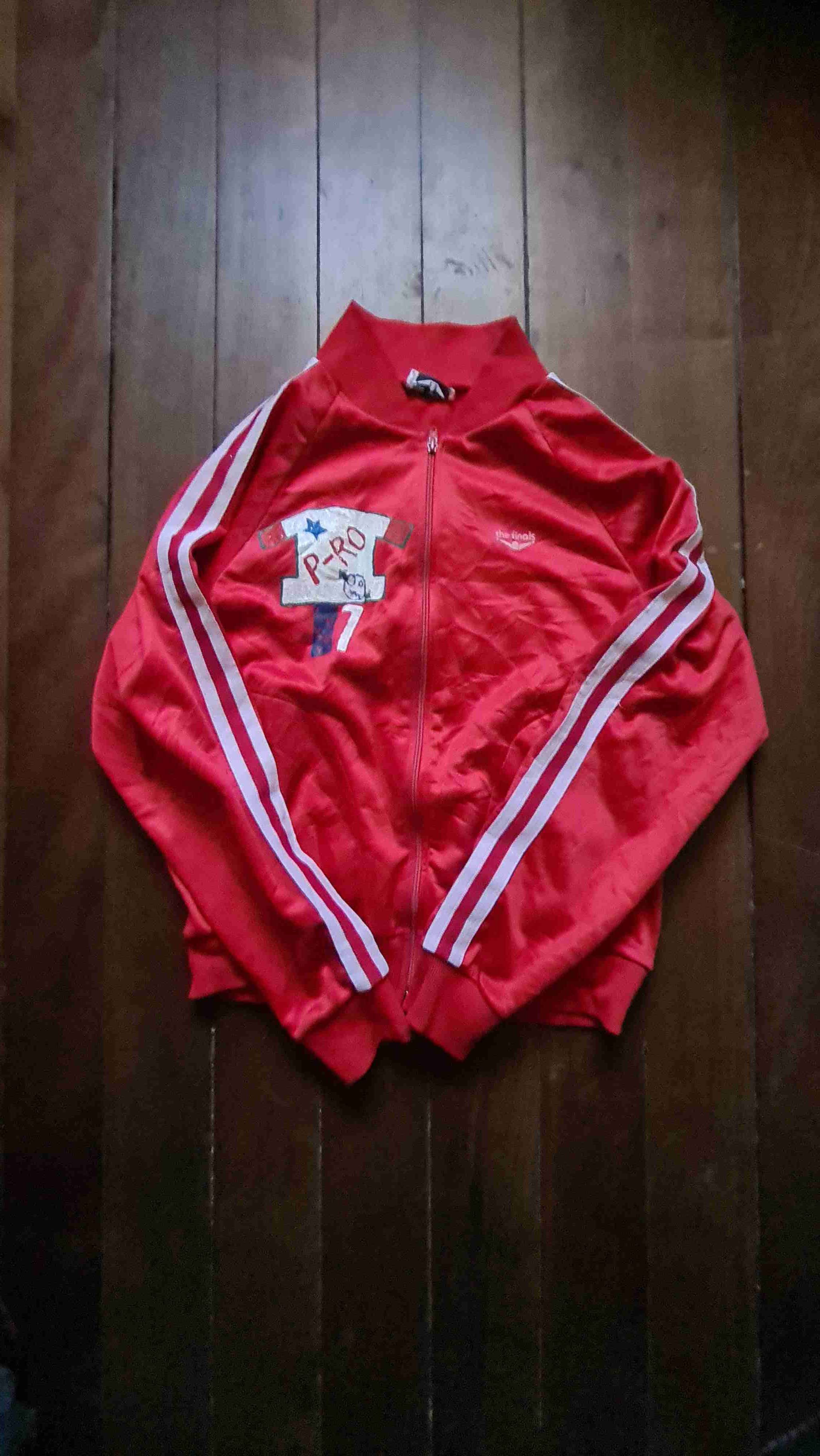 Chaqueta y2k roja unisex - miniatura 2