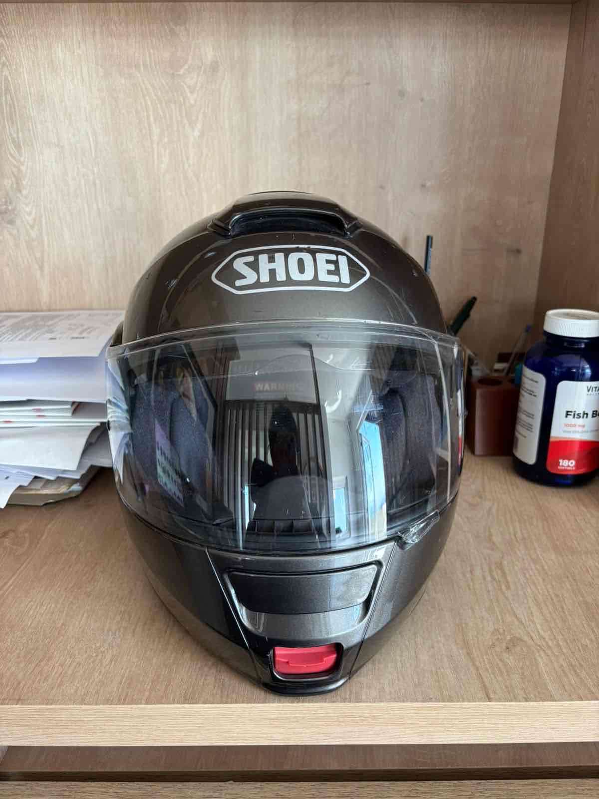 Casco de moto Shoei Neotec gris - miniatura 1