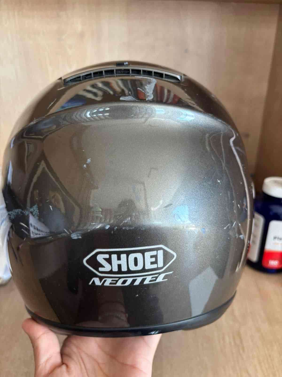 Casco de moto Shoei Neotec gris - miniatura 2