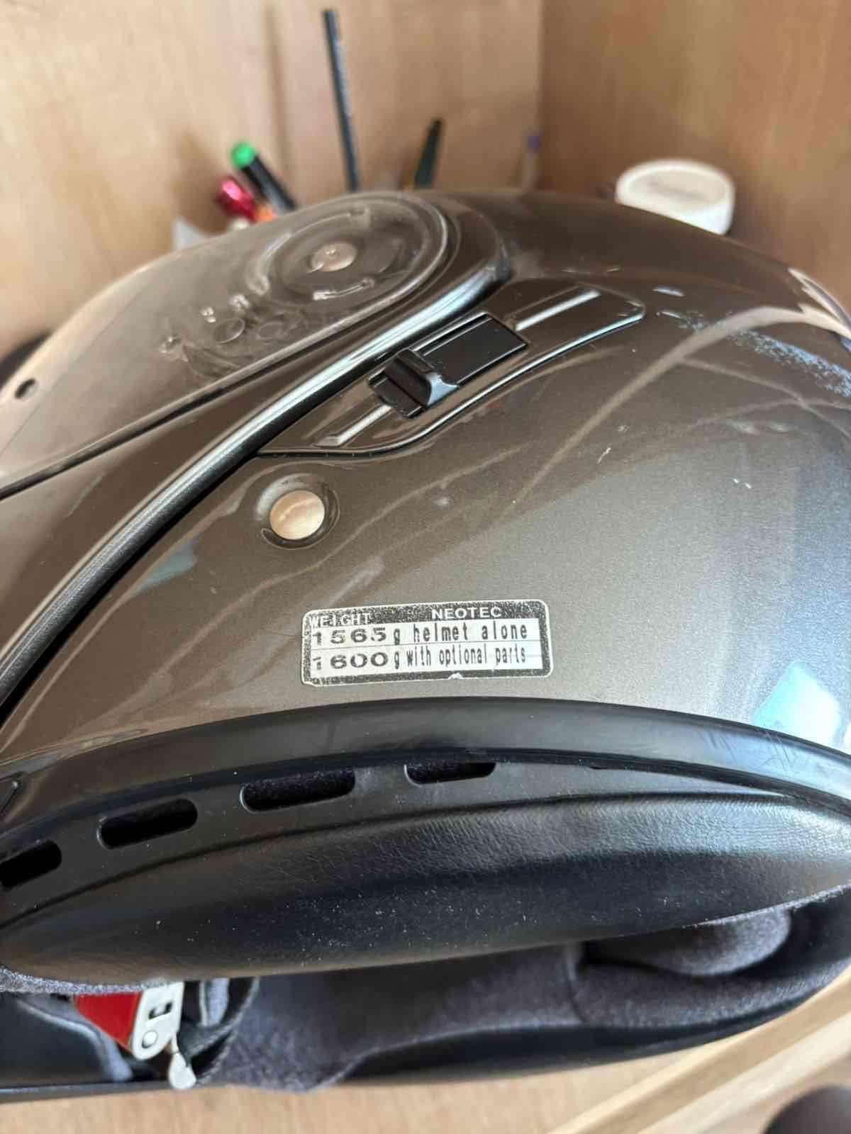 Casco de moto Shoei Neotec gris - miniatura 4