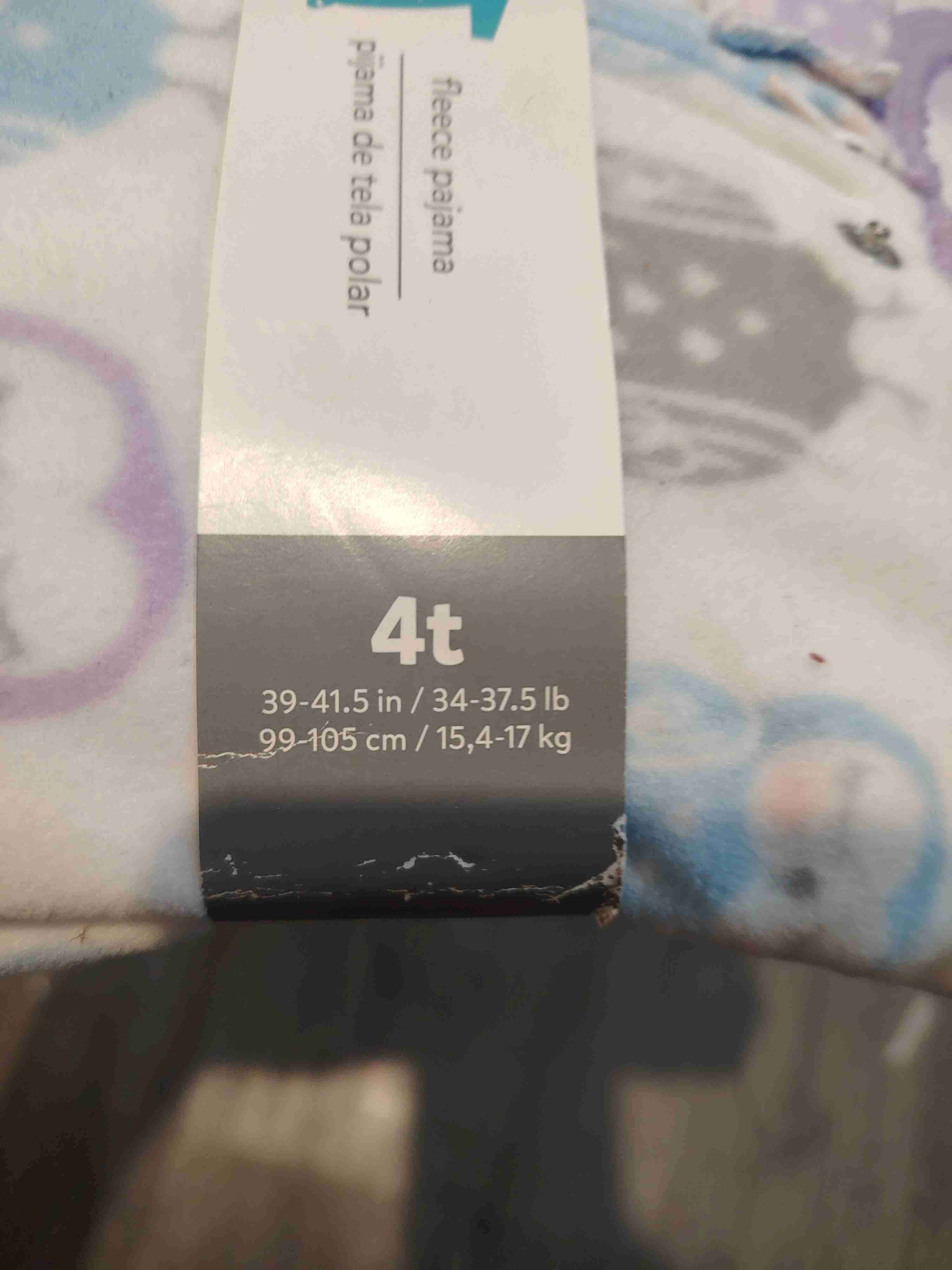 Pijama enterizo infantil con búhos talla 4 años - 3