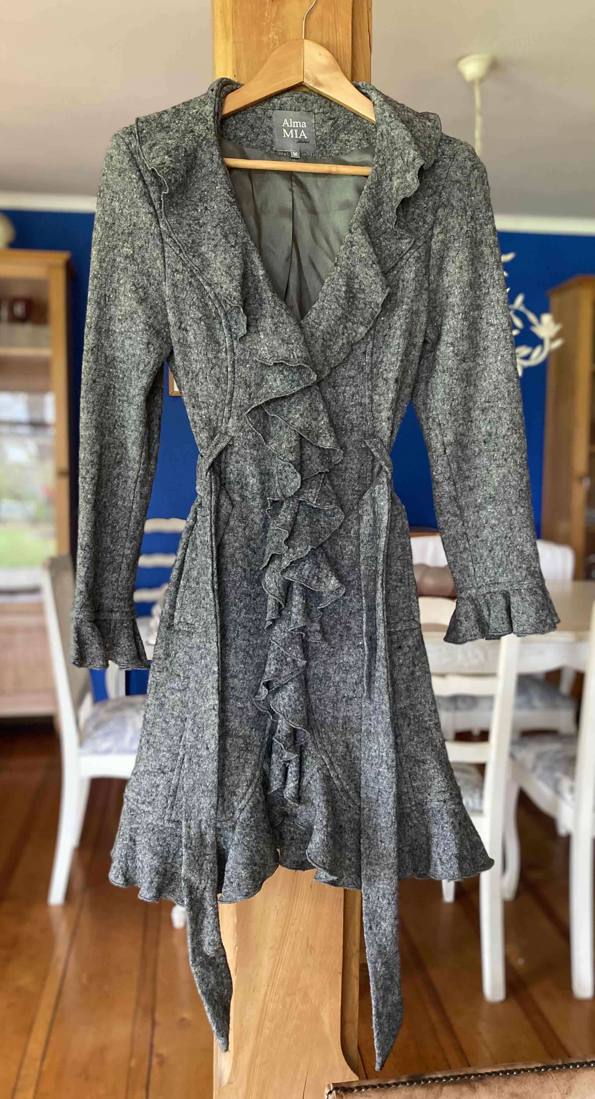 Abrigo Alma Mía Atelier color gris - miniatura 1