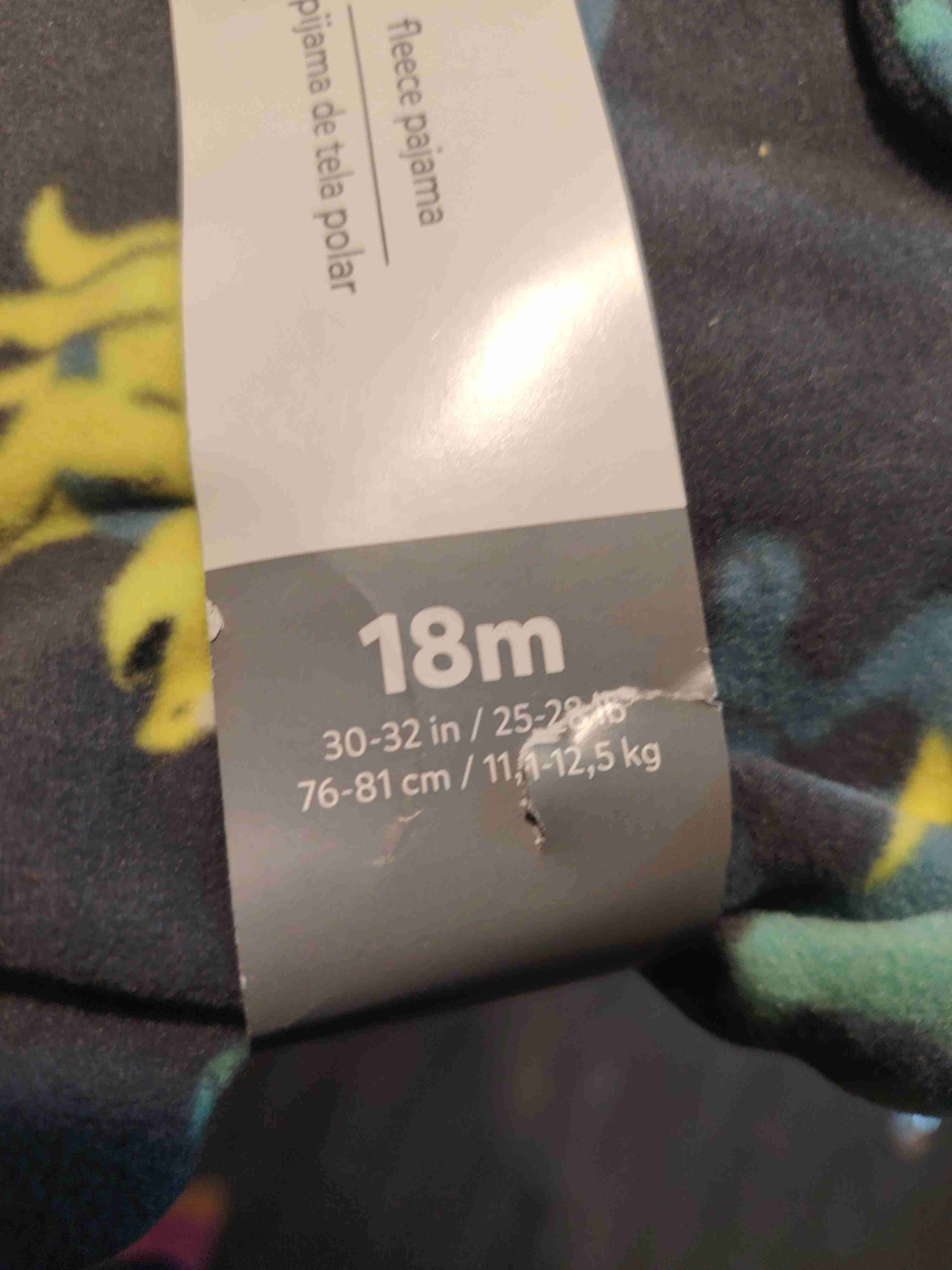 Pijama dinosaurios para bebé 18 meses - miniatura 3