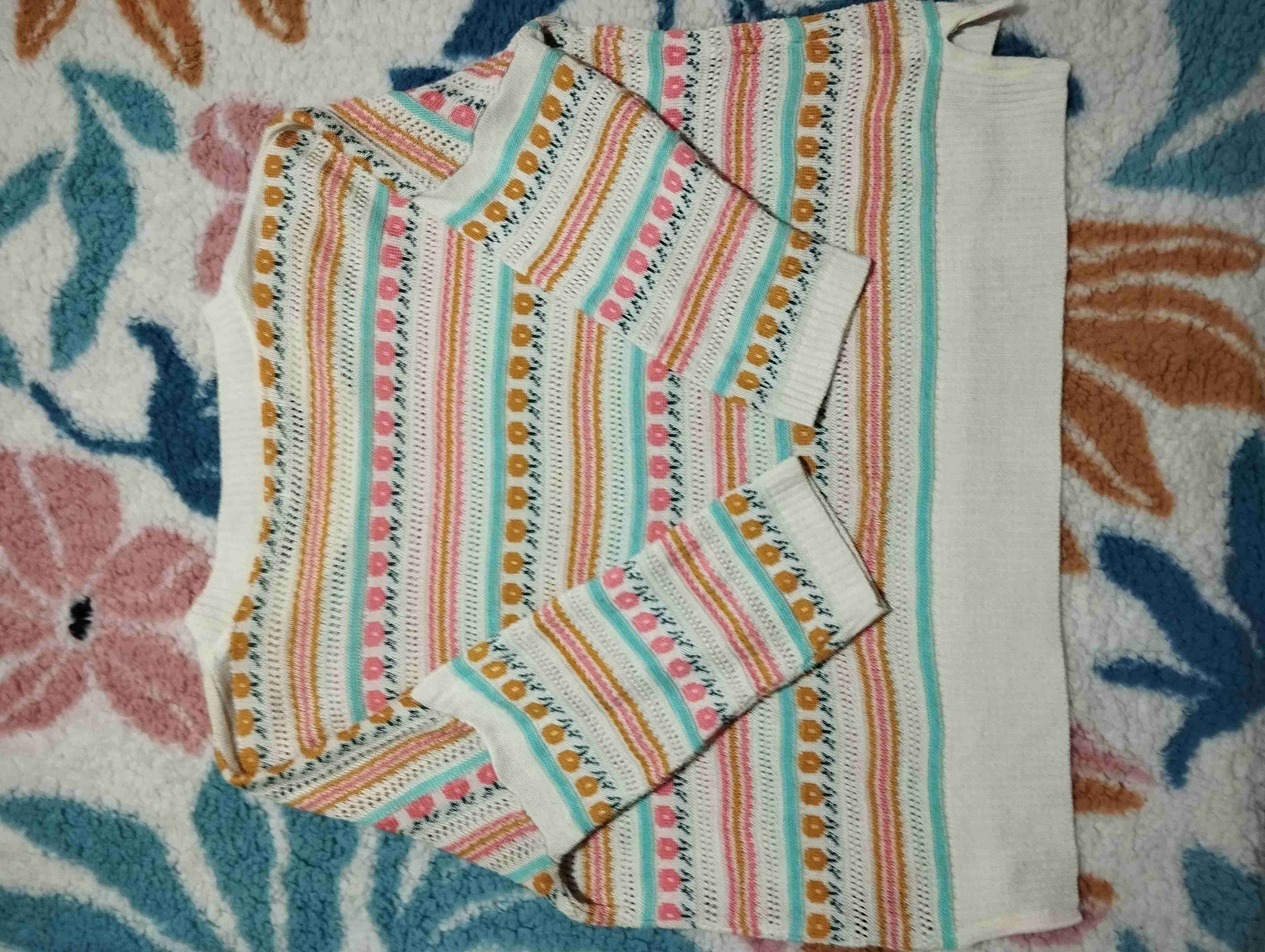 Suéter multicolor de algodón - miniatura 4