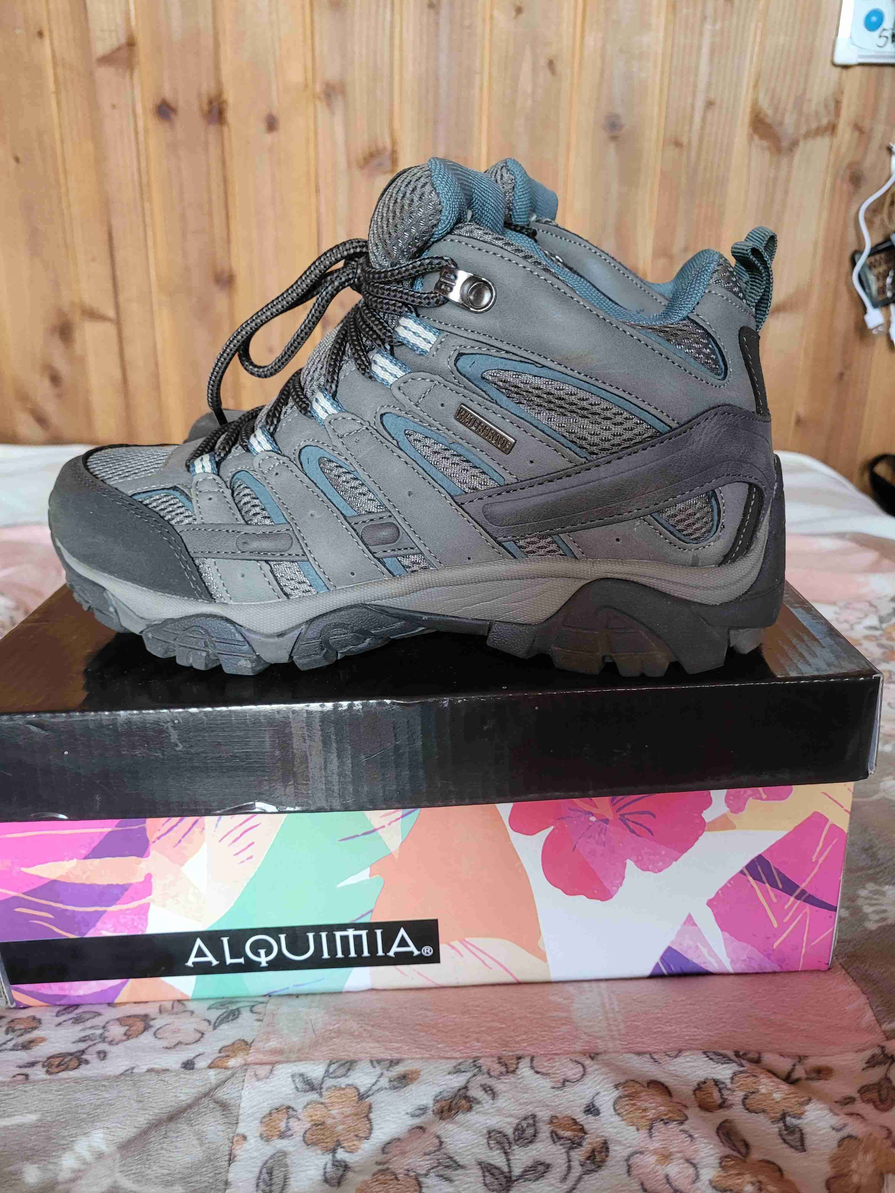 Botas de trekking grises talla 37 - miniatura 3