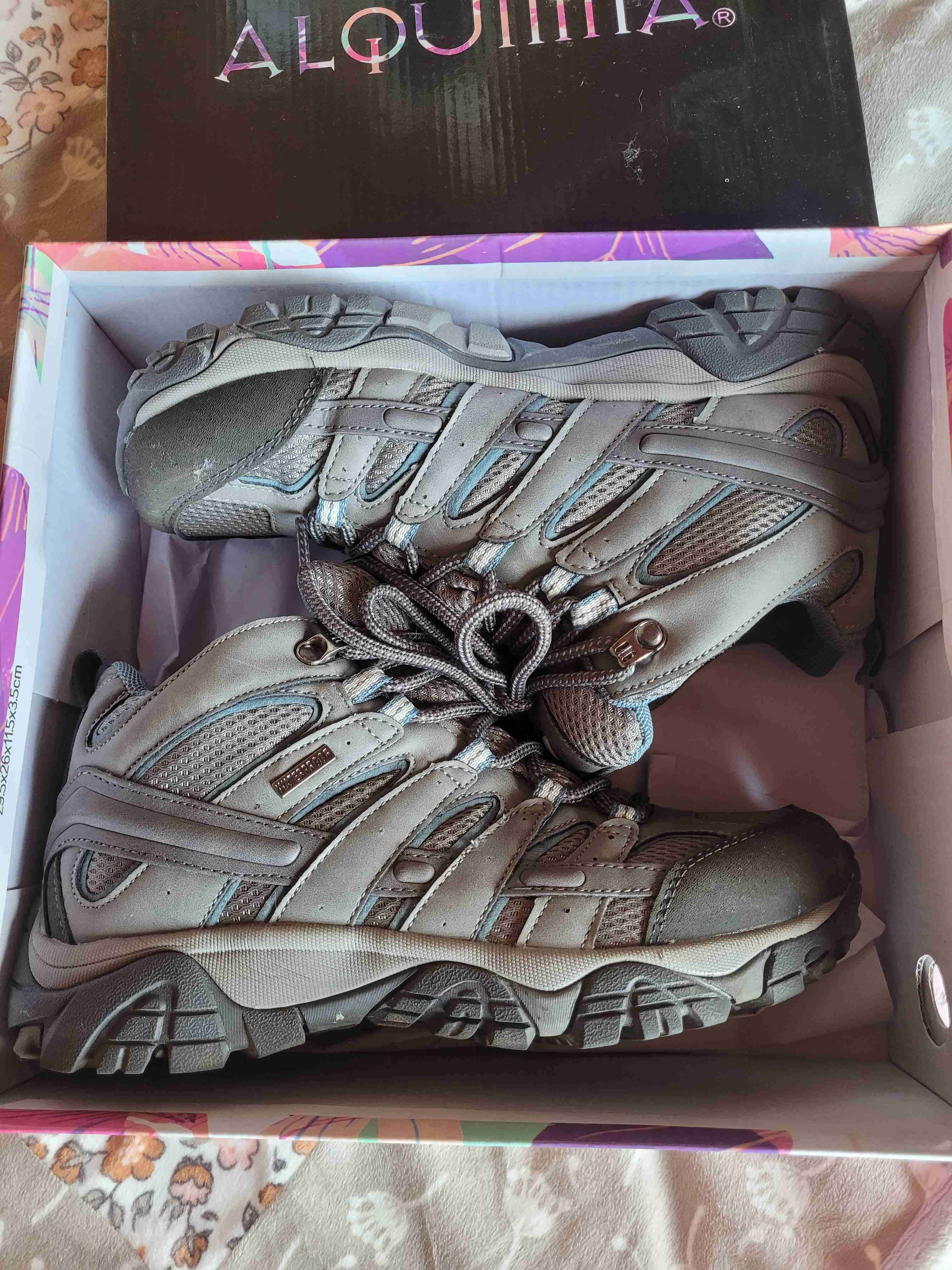 Botas de trekking grises talla 37 - miniatura 4