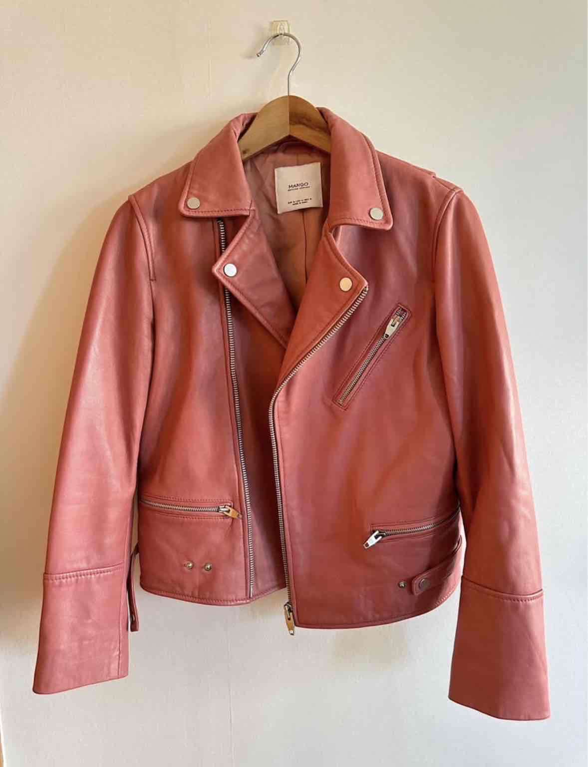 Chaqueta de cuero fucsia - 1