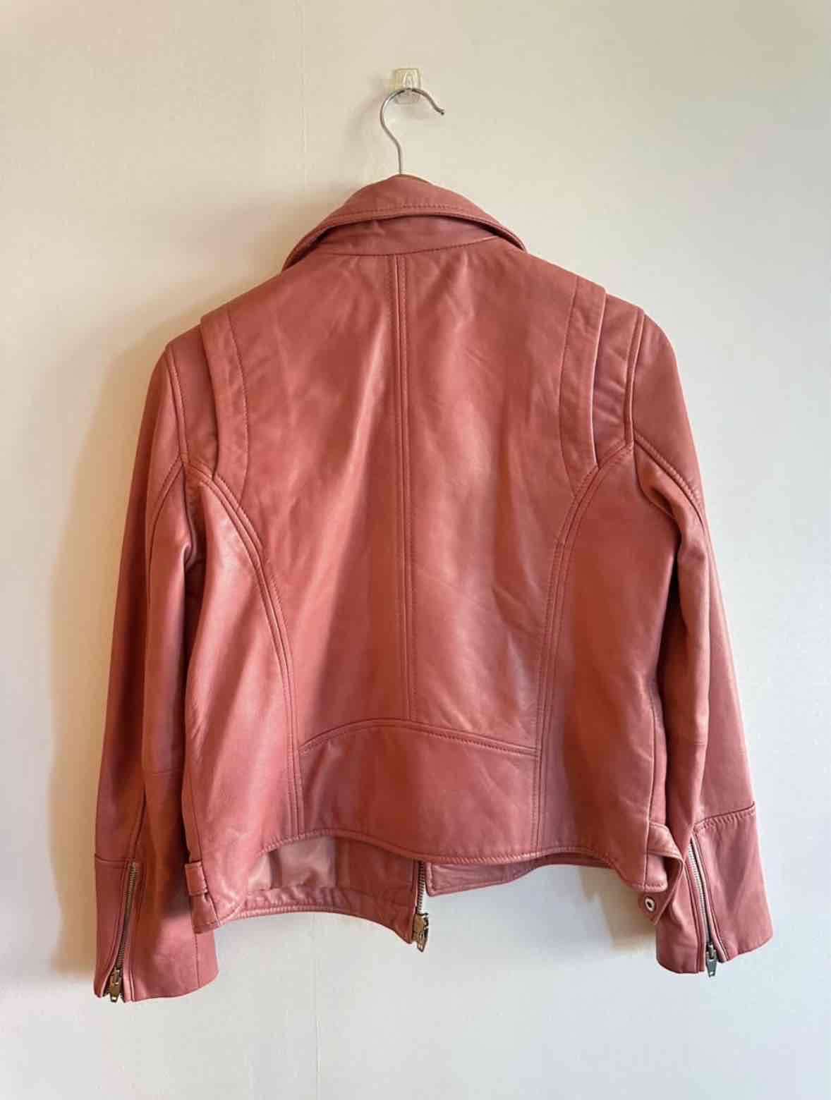 Chaqueta de cuero fucsia - 3