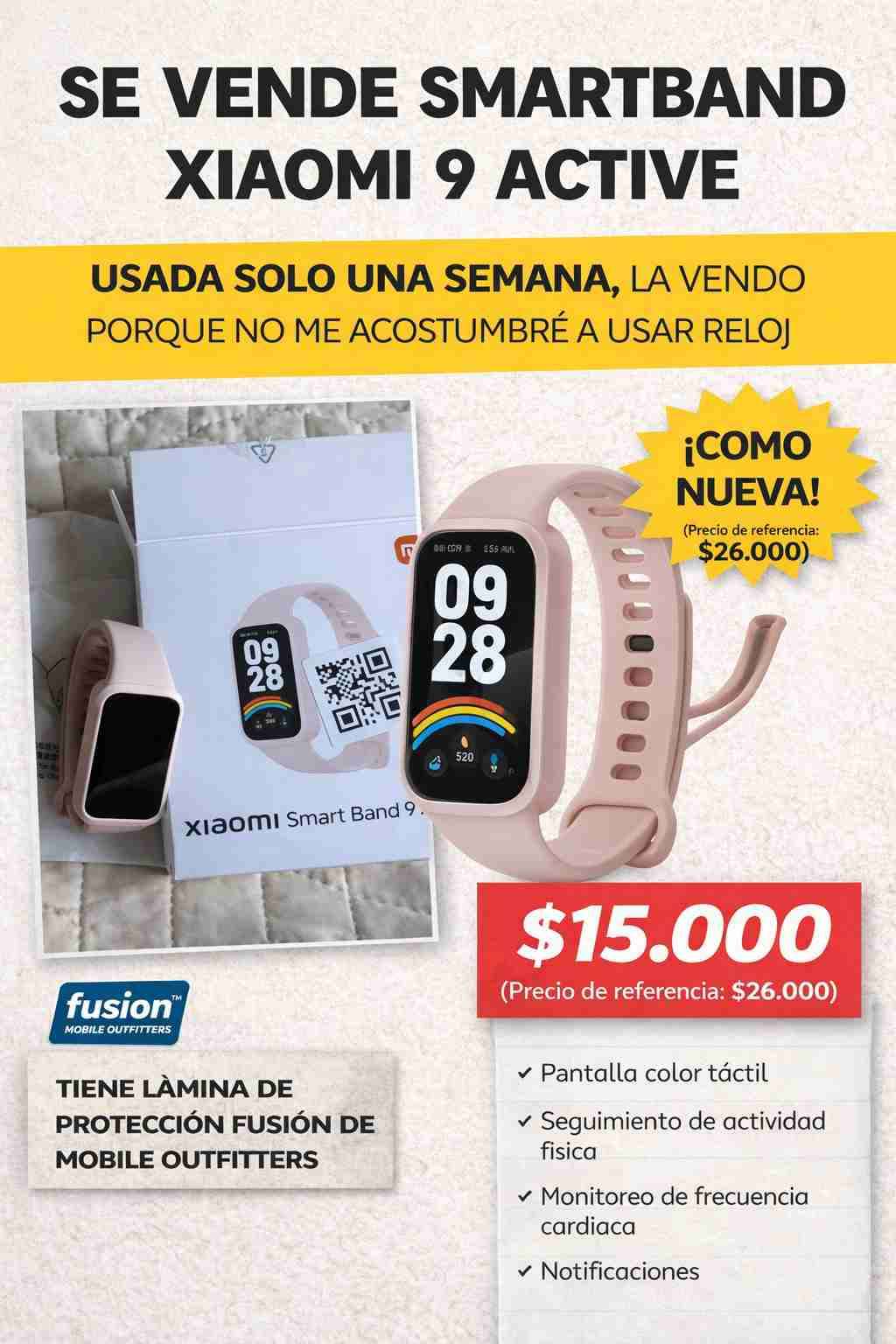 Smartband Xiaomi 9 Active - miniatura 1