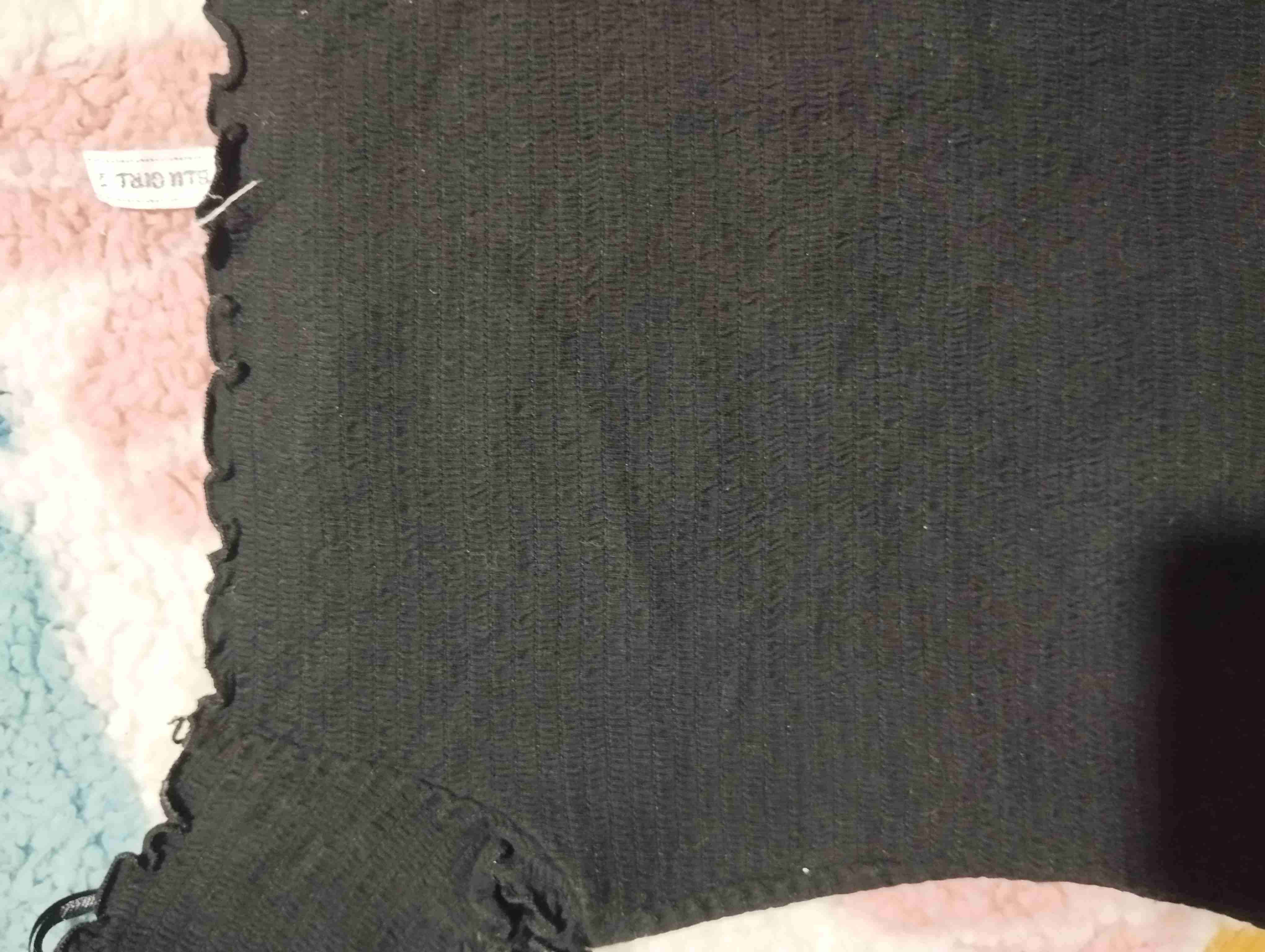 Top negro mujer con volados - 2