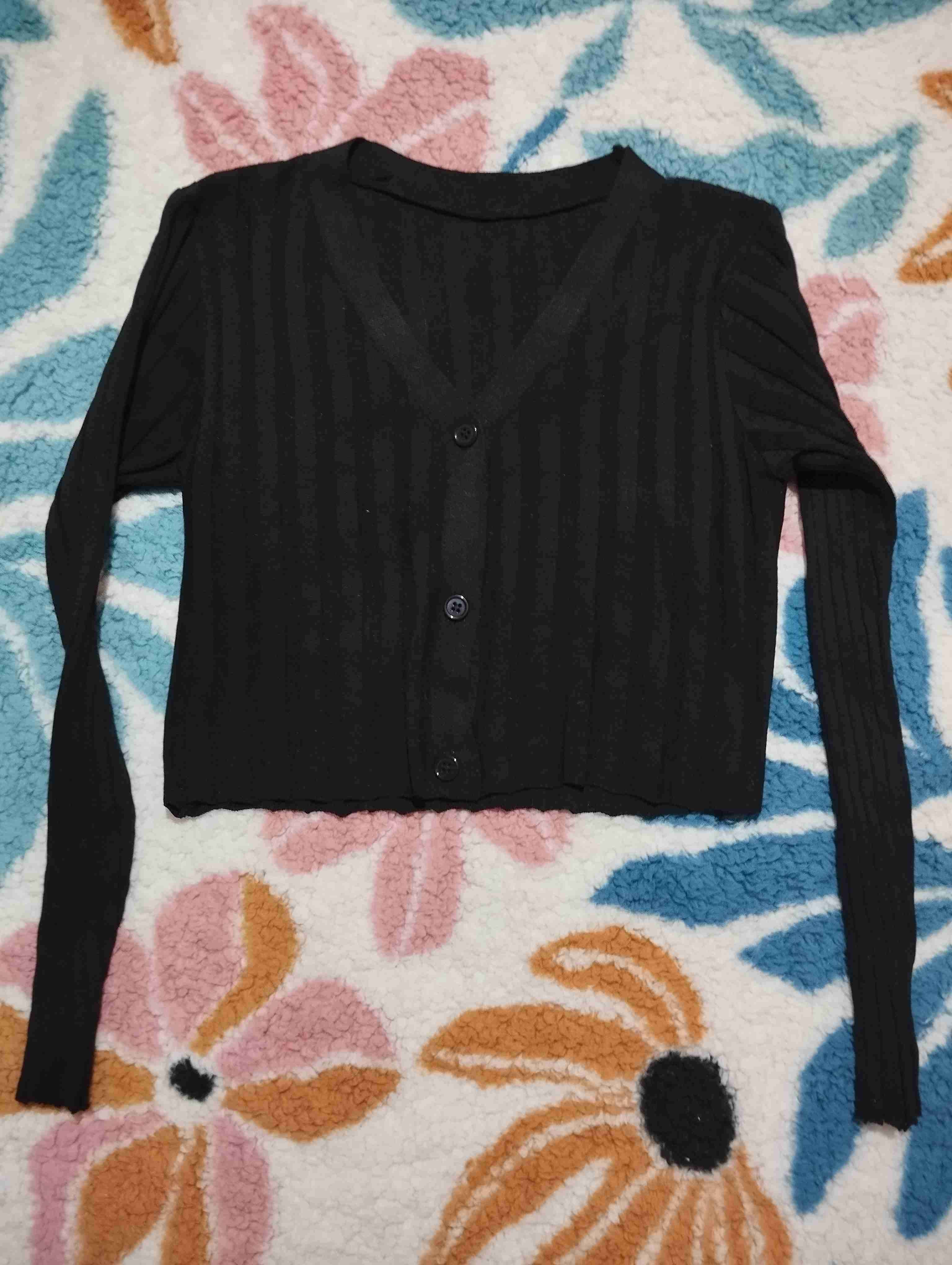 Cárdigan negro de mujer - miniatura 1