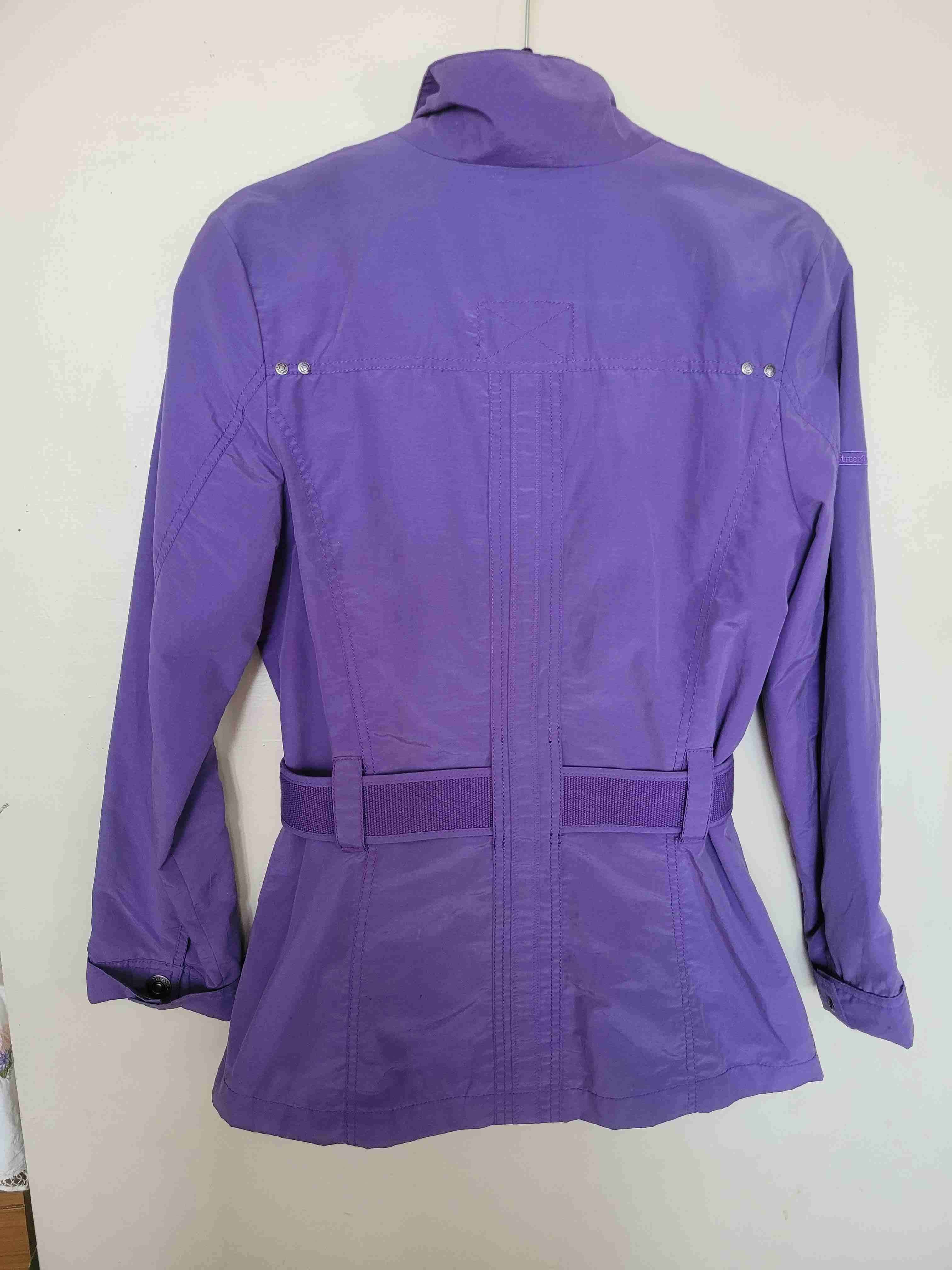 Chaqueta morada con cinturón M - miniatura 3