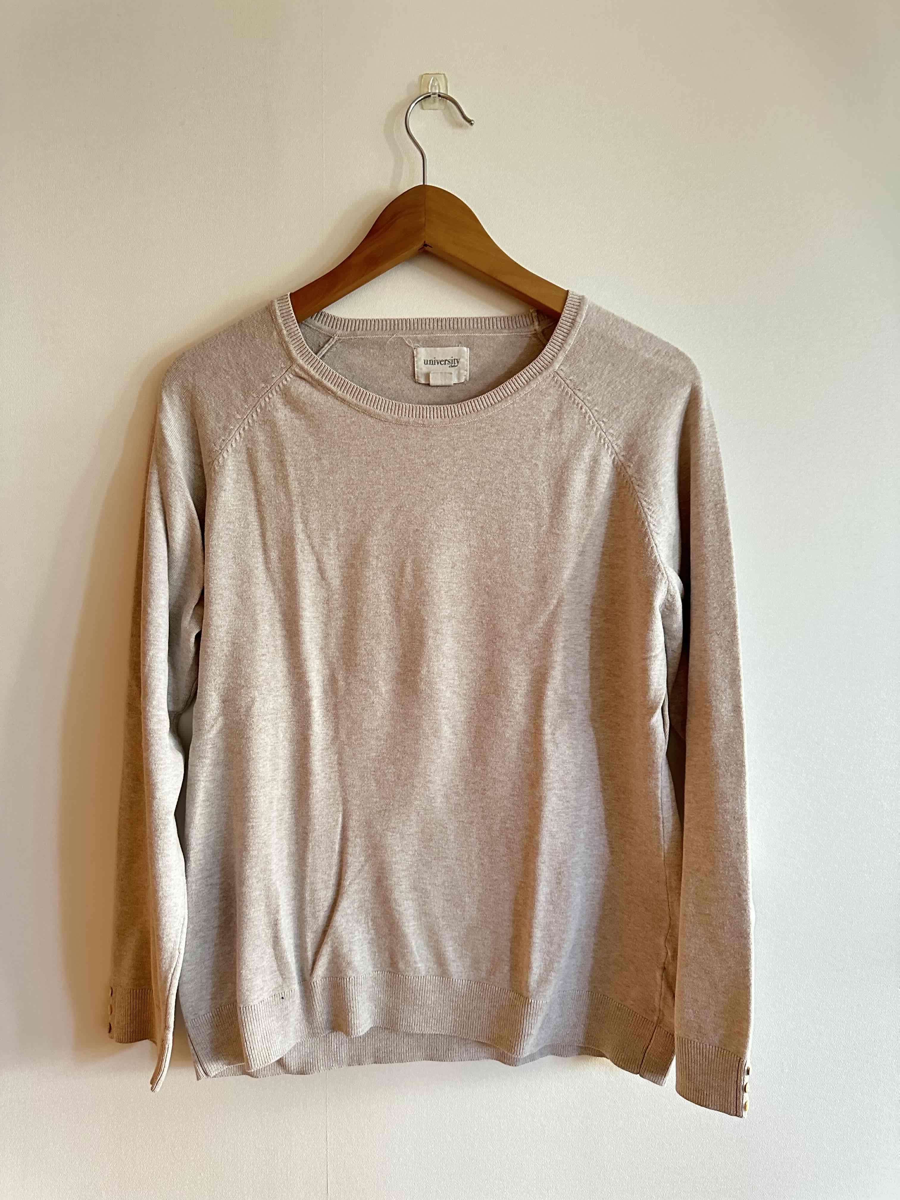 Suéter beige de algodón - miniatura 1