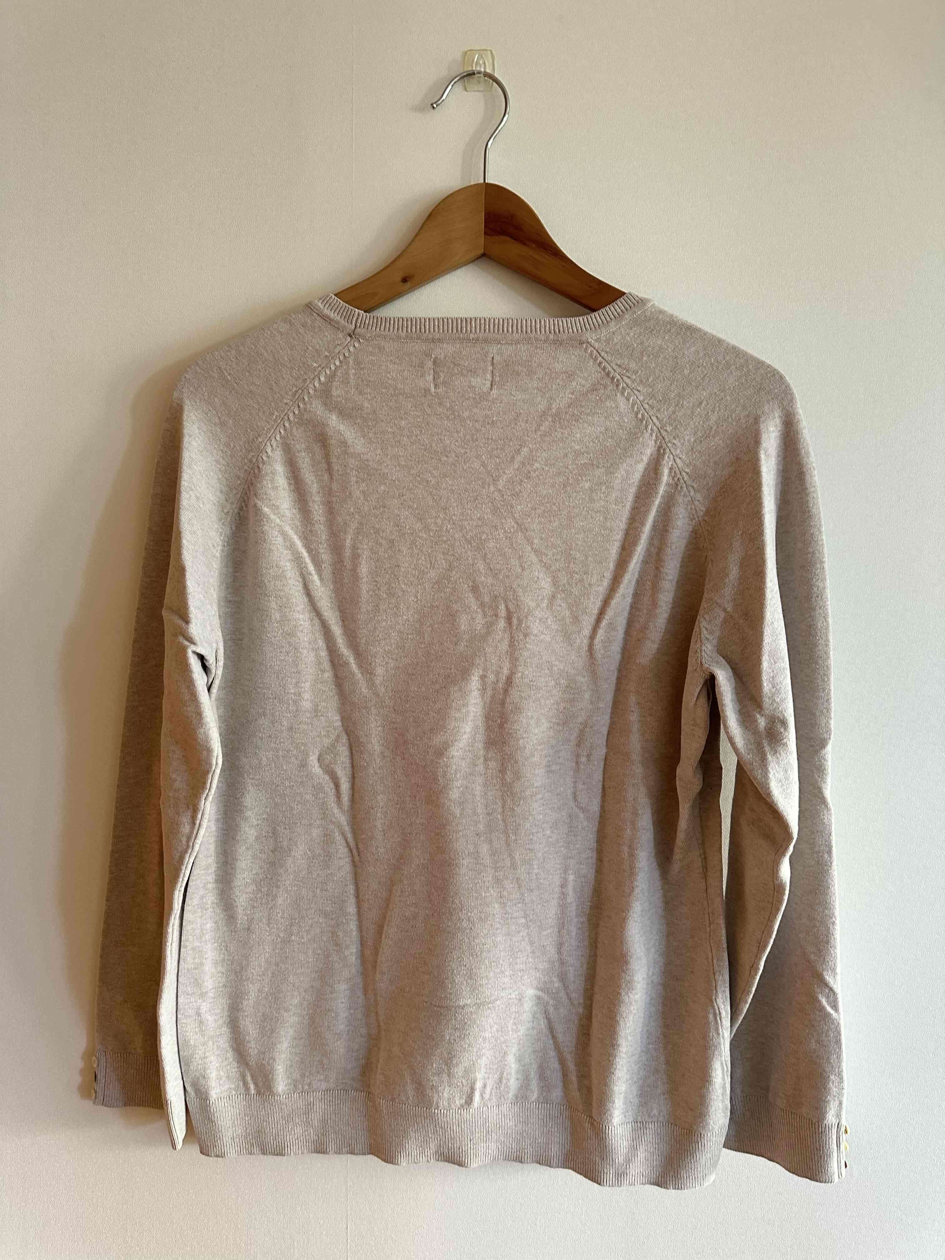 Suéter beige de algodón - miniatura 3