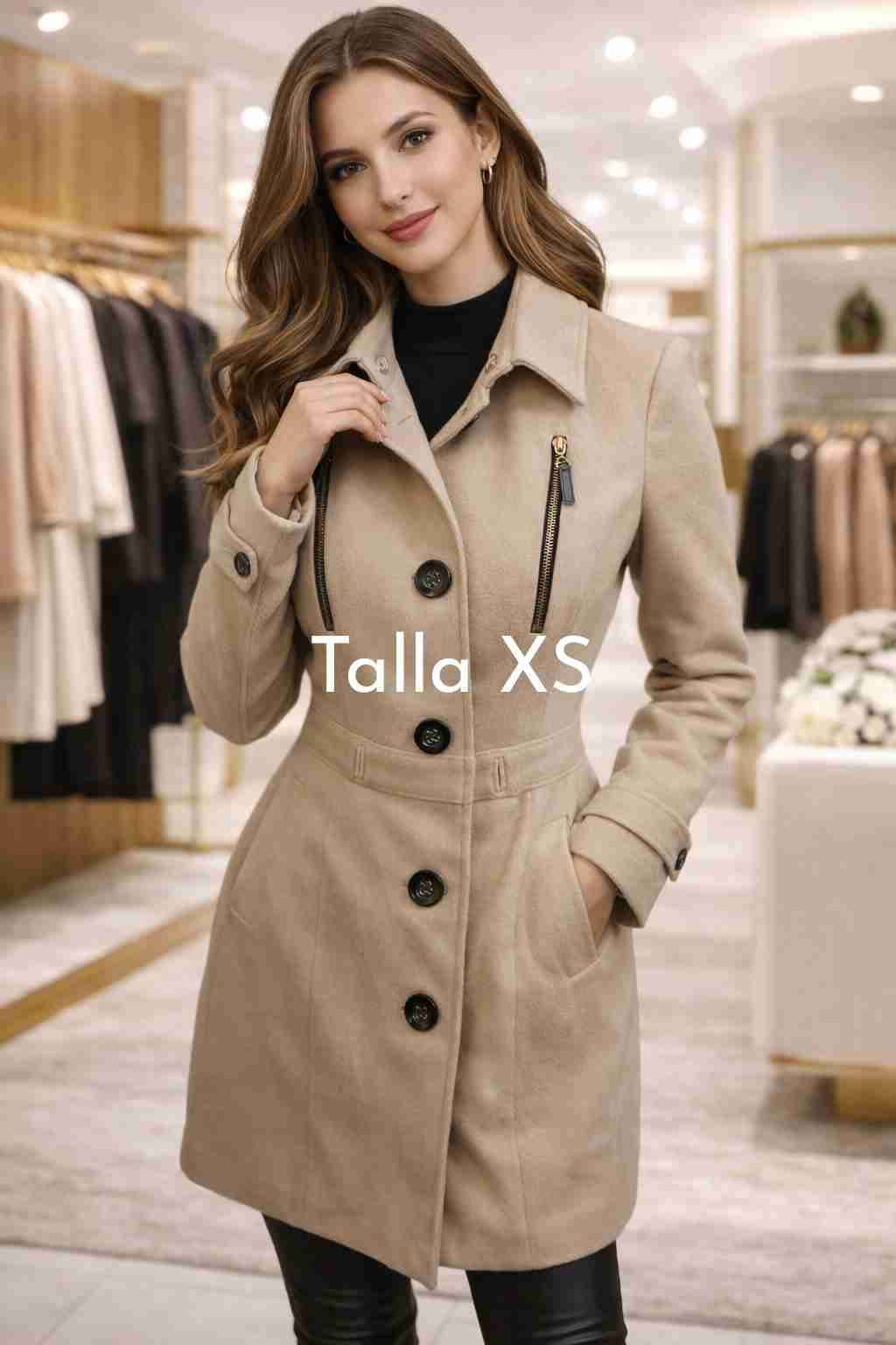 Vestido negro con cierre - miniatura 5