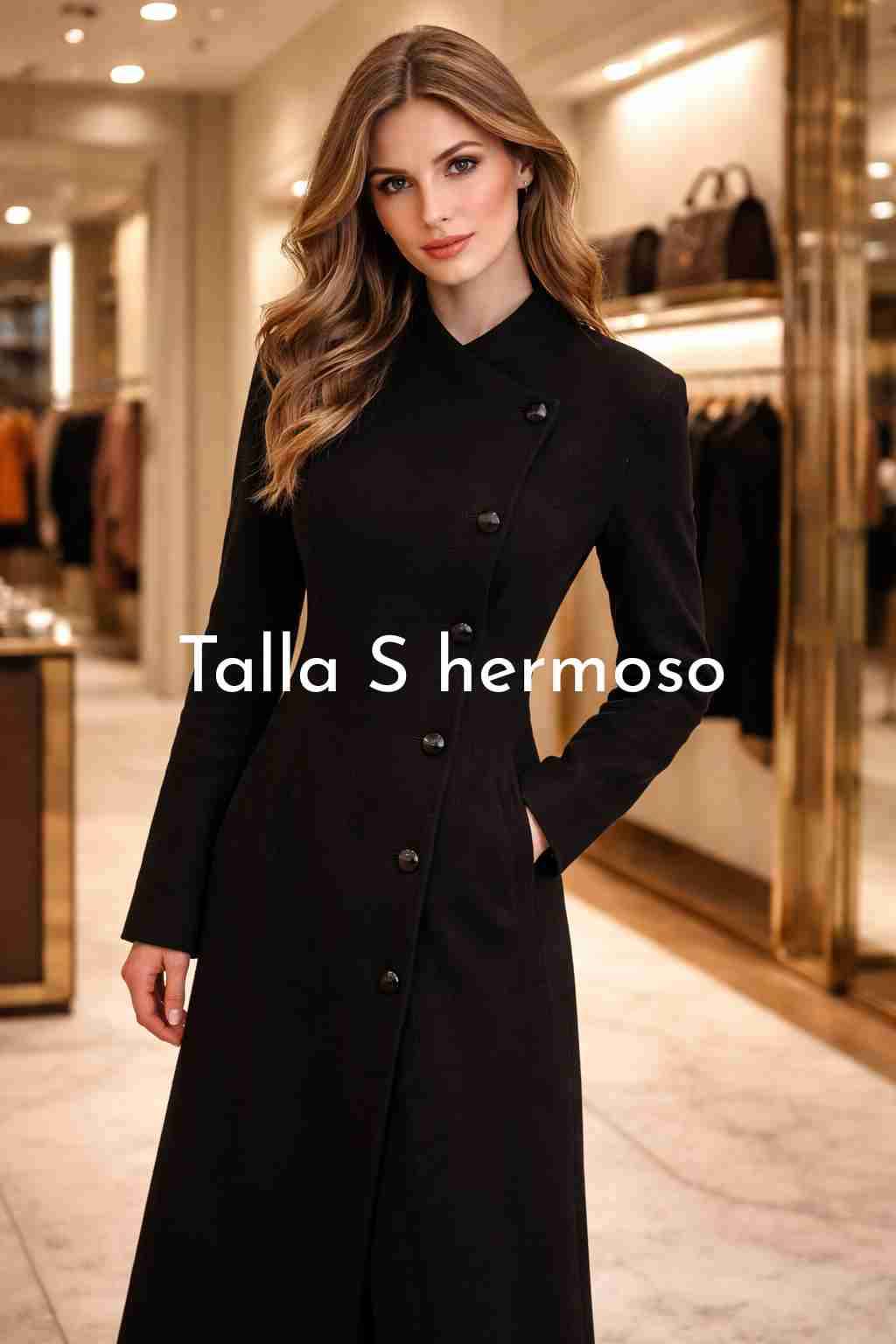 Vestido negro con cierre - miniatura 6