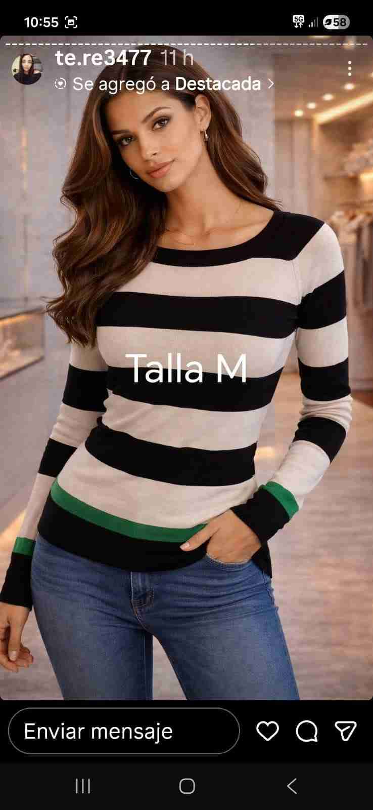 Suéter tejido multicolor - miniatura 2