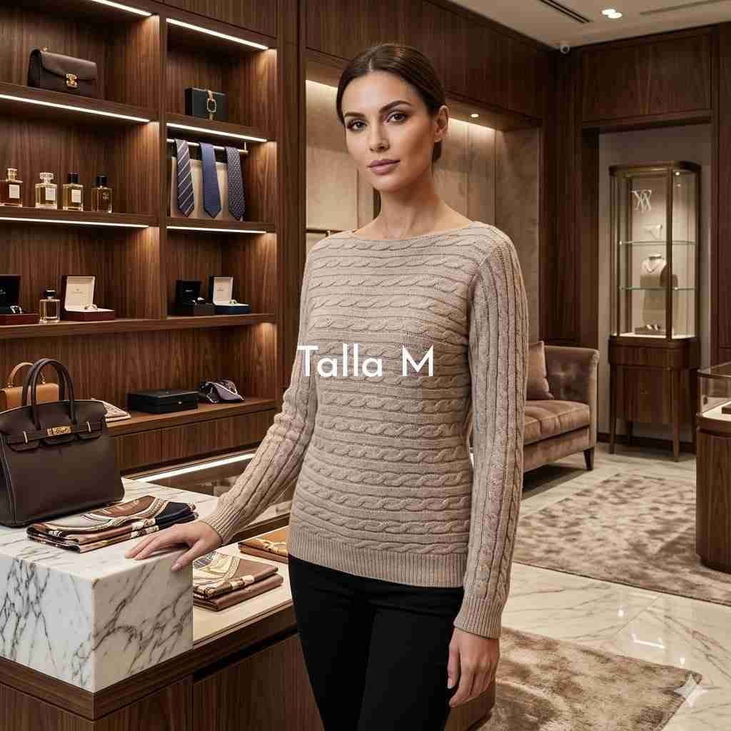 Suéter tejido multicolor - miniatura 5