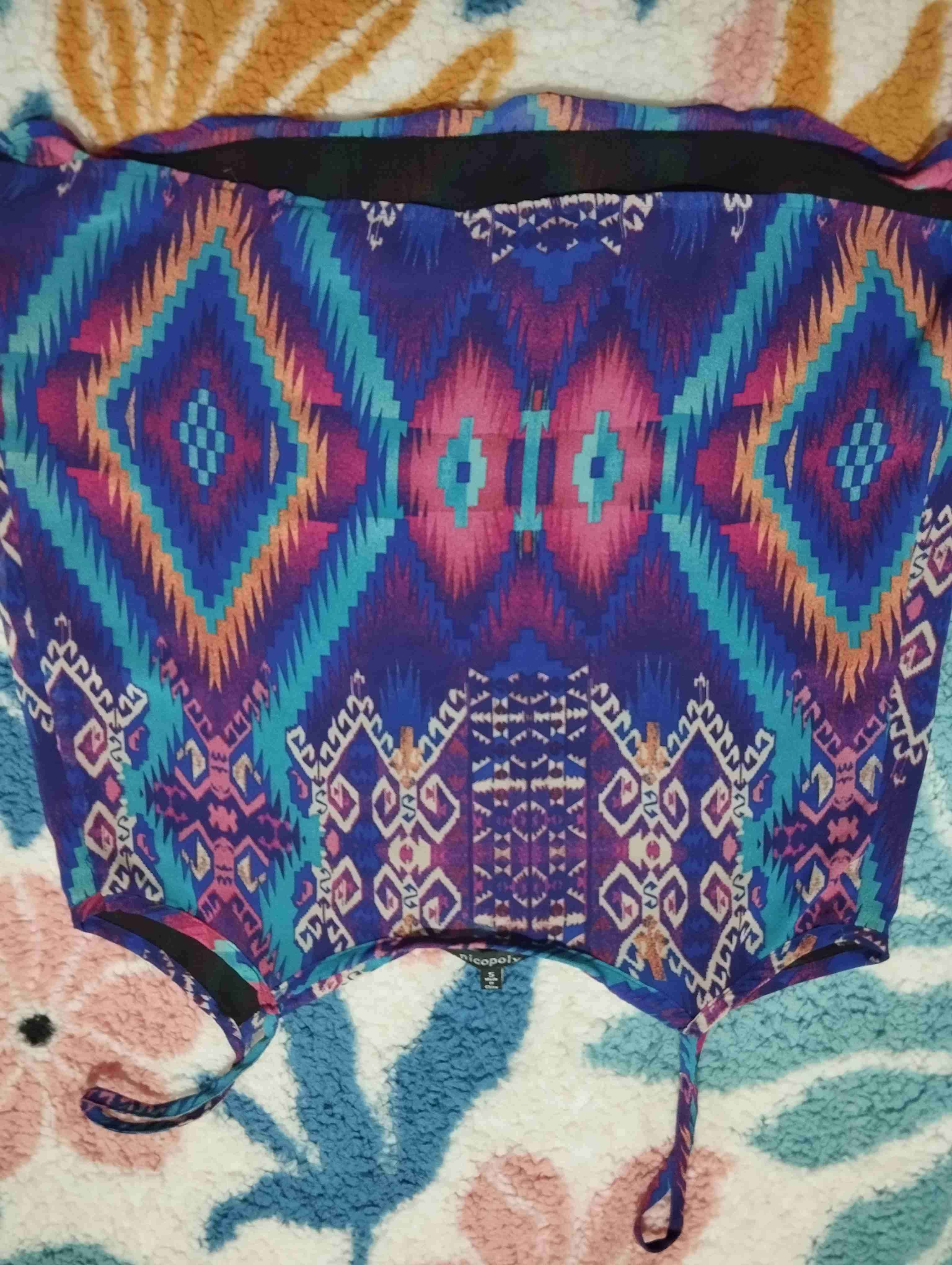 Polera tirantes estampado geométrico - 2