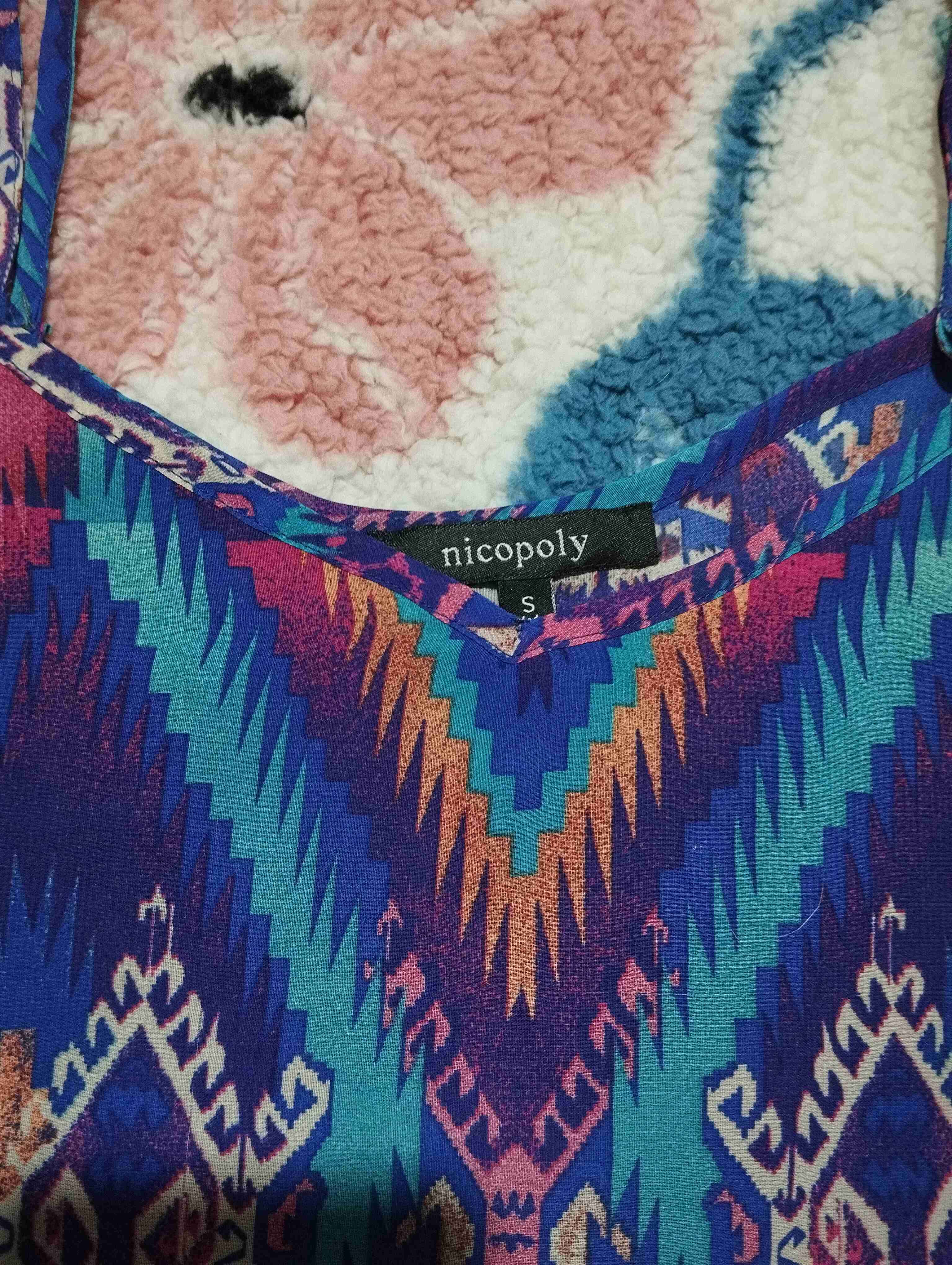 Polera tirantes estampado geométrico - 4