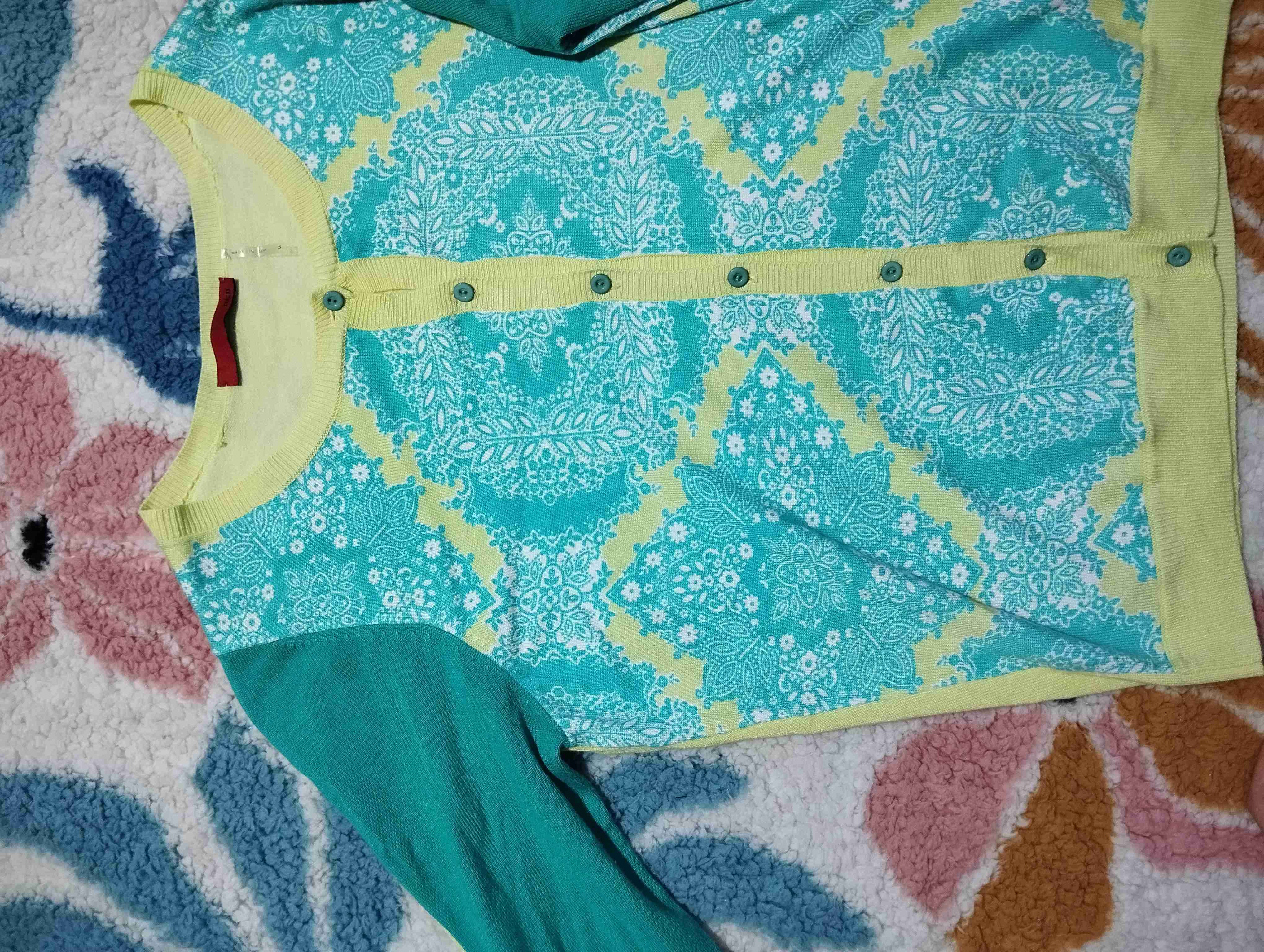 Chaleco estampado verde y amarillo - miniatura 4